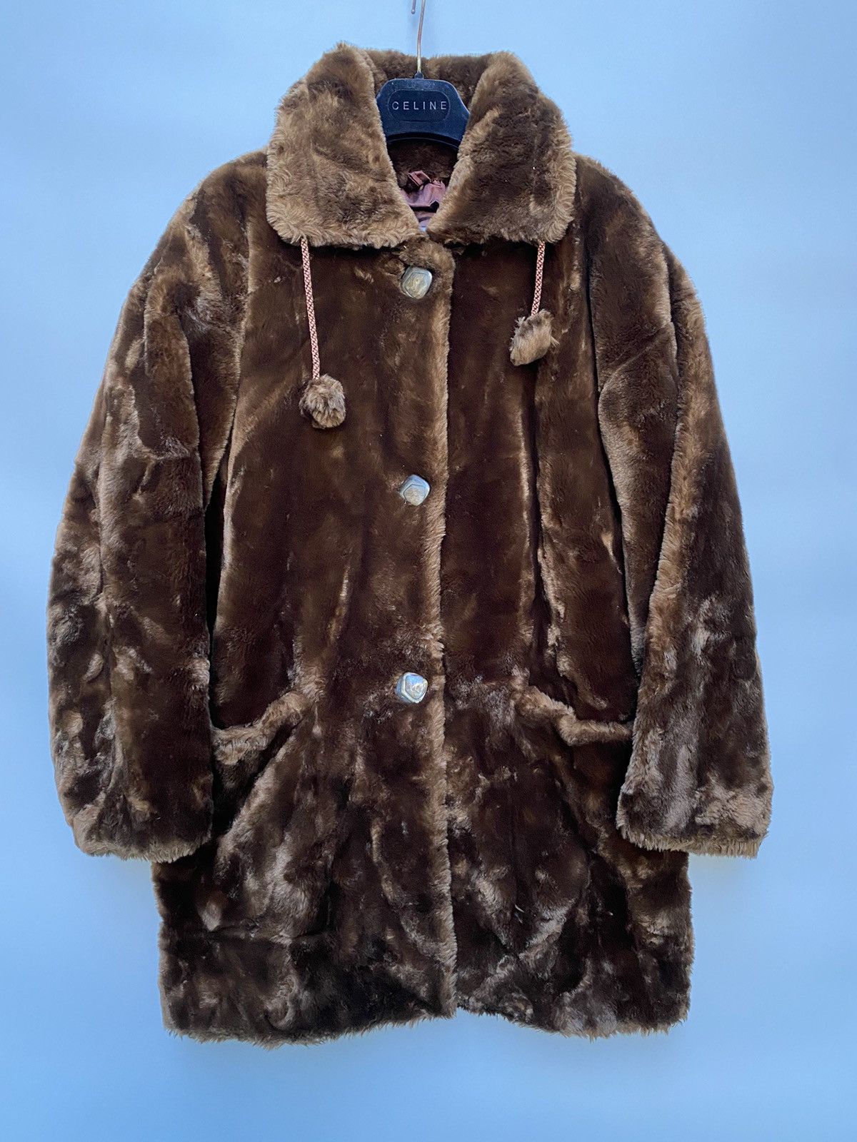 Vintage Apparence Faux Fur Coat Size US M / EU 48-50 / 2 - 1 Thumbnail
