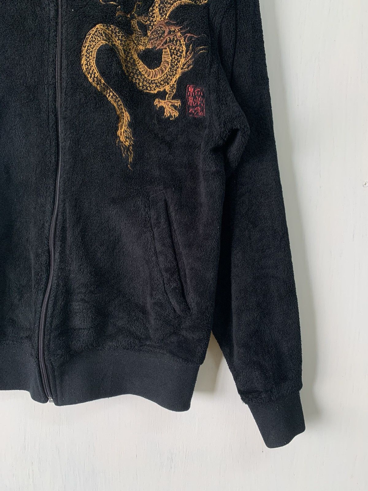 Japanese Brand Dragon Embroidered Karakuri Tamashi Sweater Jacket Hooded Size US M / EU 48-50 / 2 - 3 Thumbnail