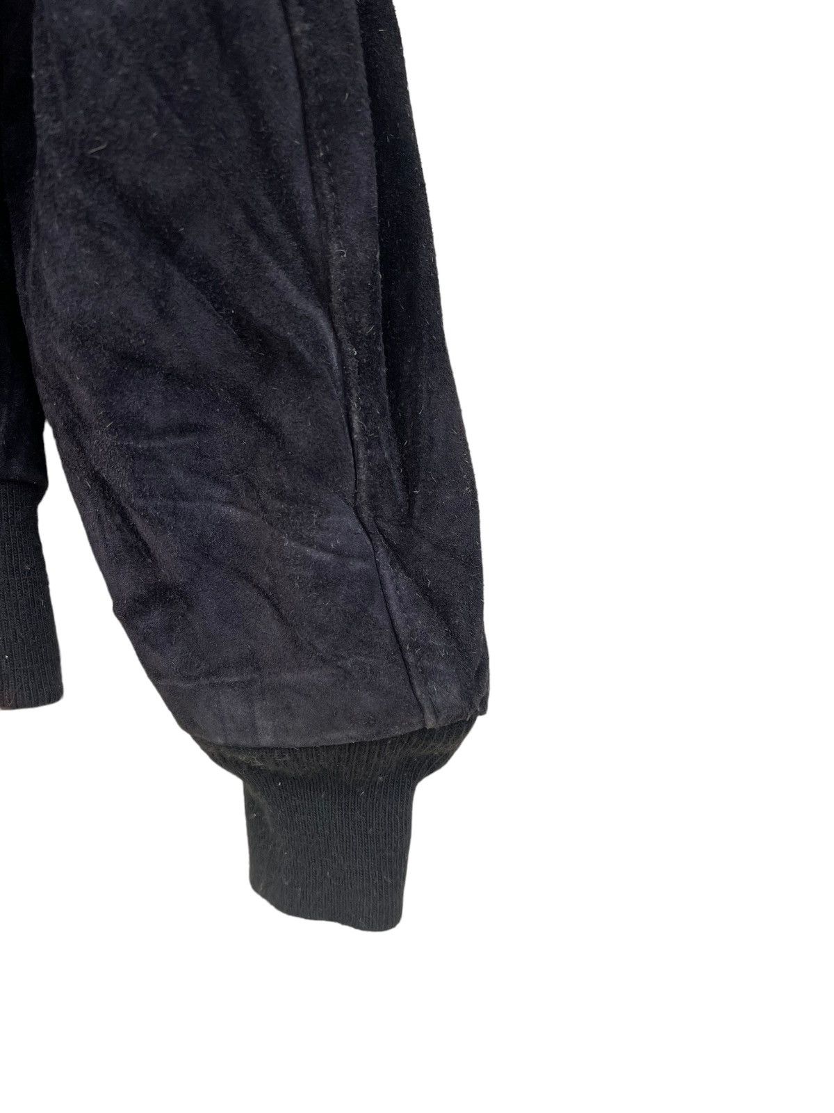 Schott 80s Schott N.Y.C. Patina Black Suede Leather Bomber Jacket Size US M / EU 48-50 / 2 - 14 Thumbnail