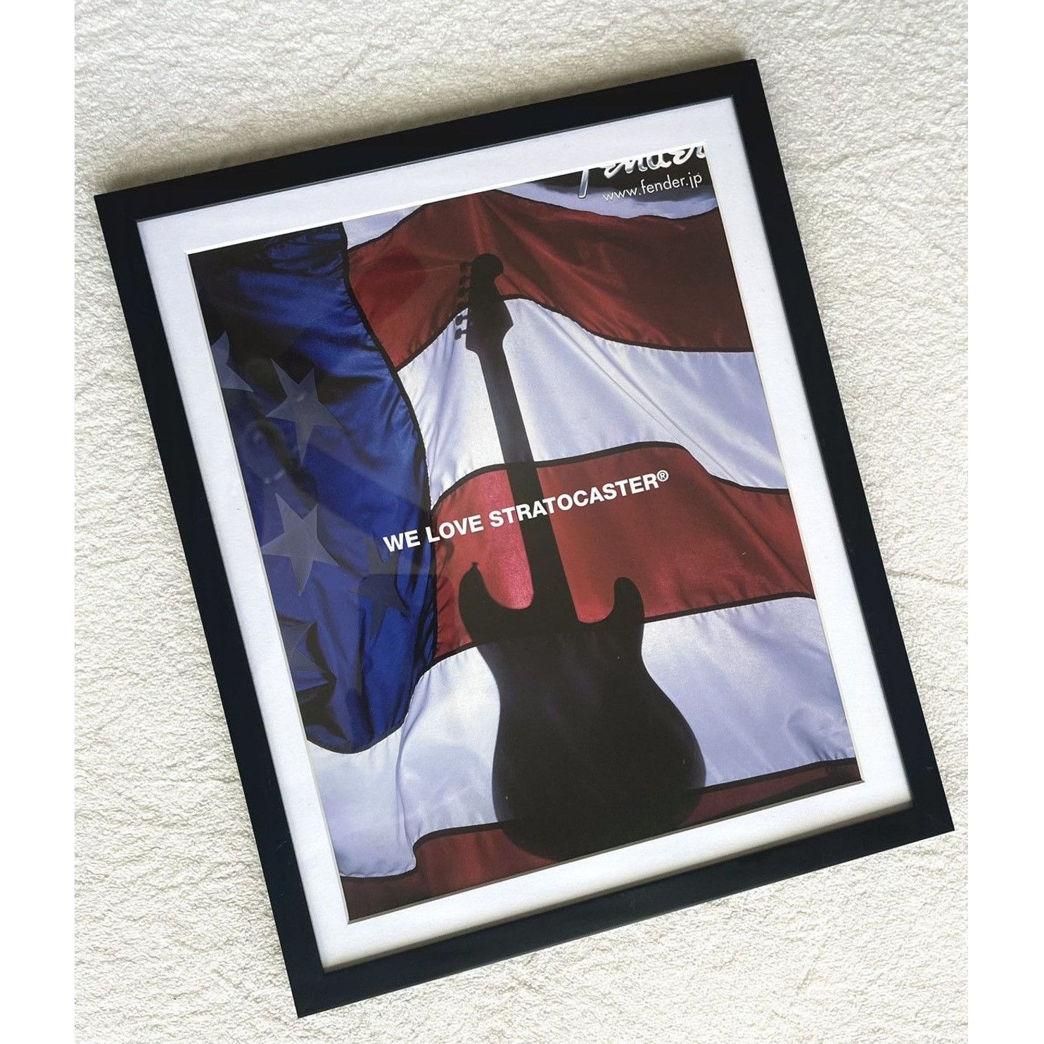 Chrome Hearts × Vintage Chrome Hearts Flag Guitar 9x11 Framed magazine cutout poster Size ONE SIZE - 2 Thumbnail