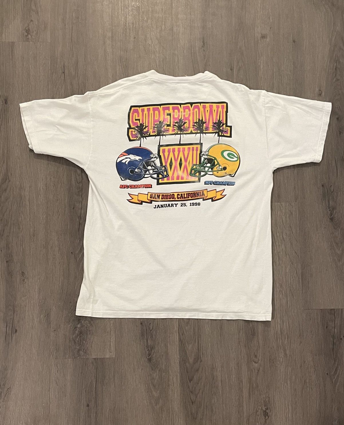 NFL × Vintage Vintage USA 1988 “Super Bowl XXXII” T-shirt (Sz. L) Size US L / EU 52-54 / 3 - 1 Thumbnail