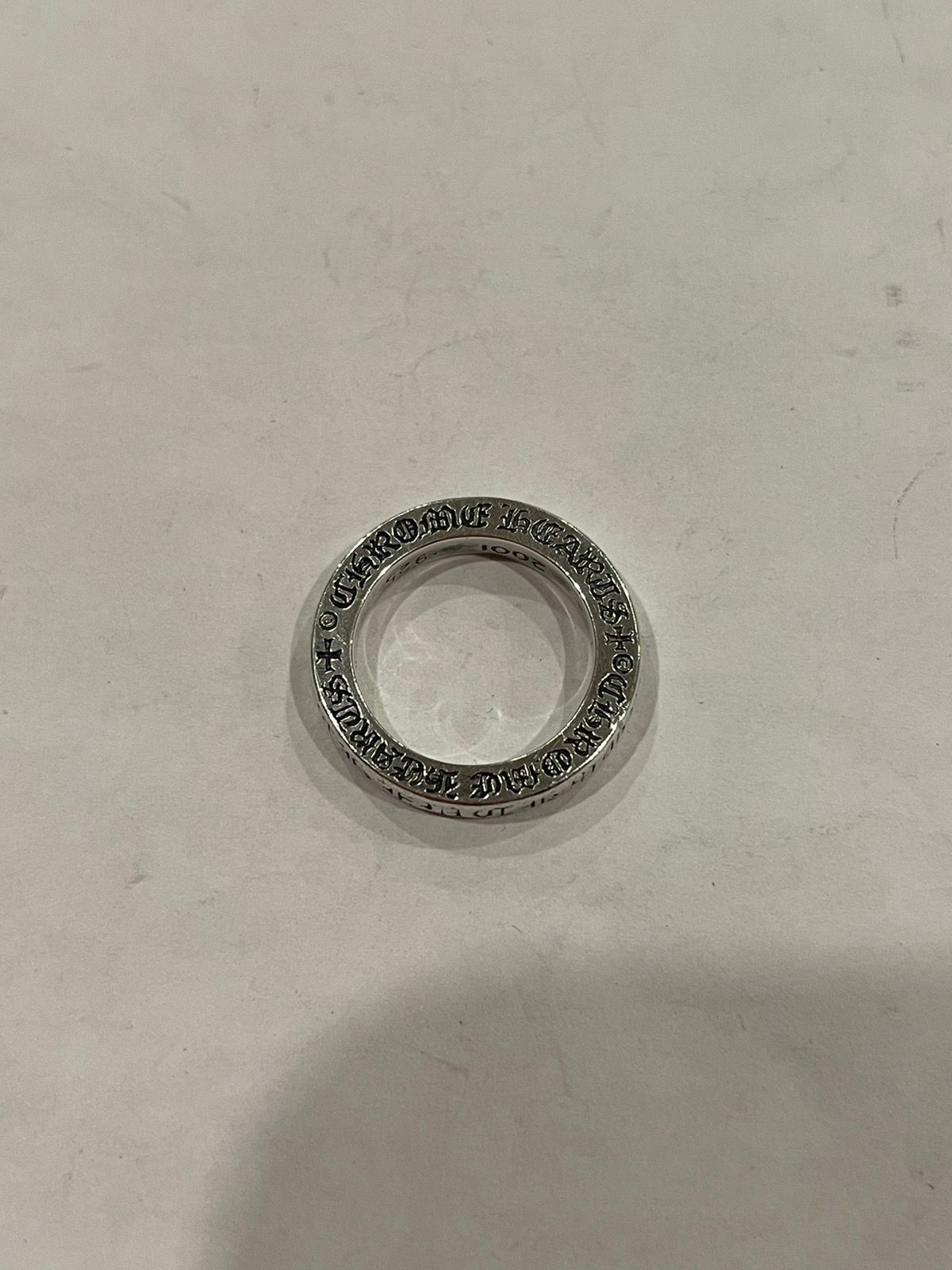 Chrome Hearts RARE Chrome Hearts FUCK YOU Spacer Ring 3mm Size 4.5 Silver Size ONE SIZE - 5 Thumbnail
