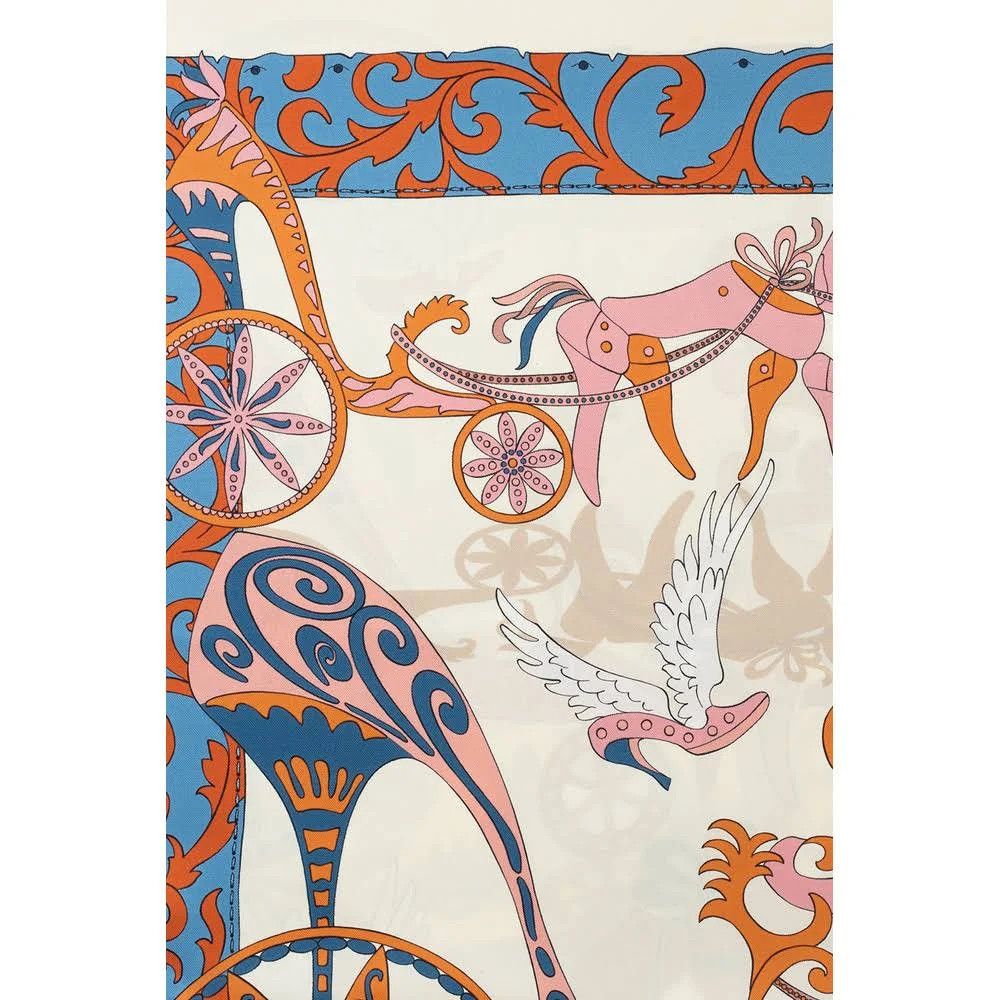 Salvatore Ferragamo o1s1rm1024 Size: 90x90 Cm / Scarf in Multicolor Size ONE SIZE - 4 Thumbnail