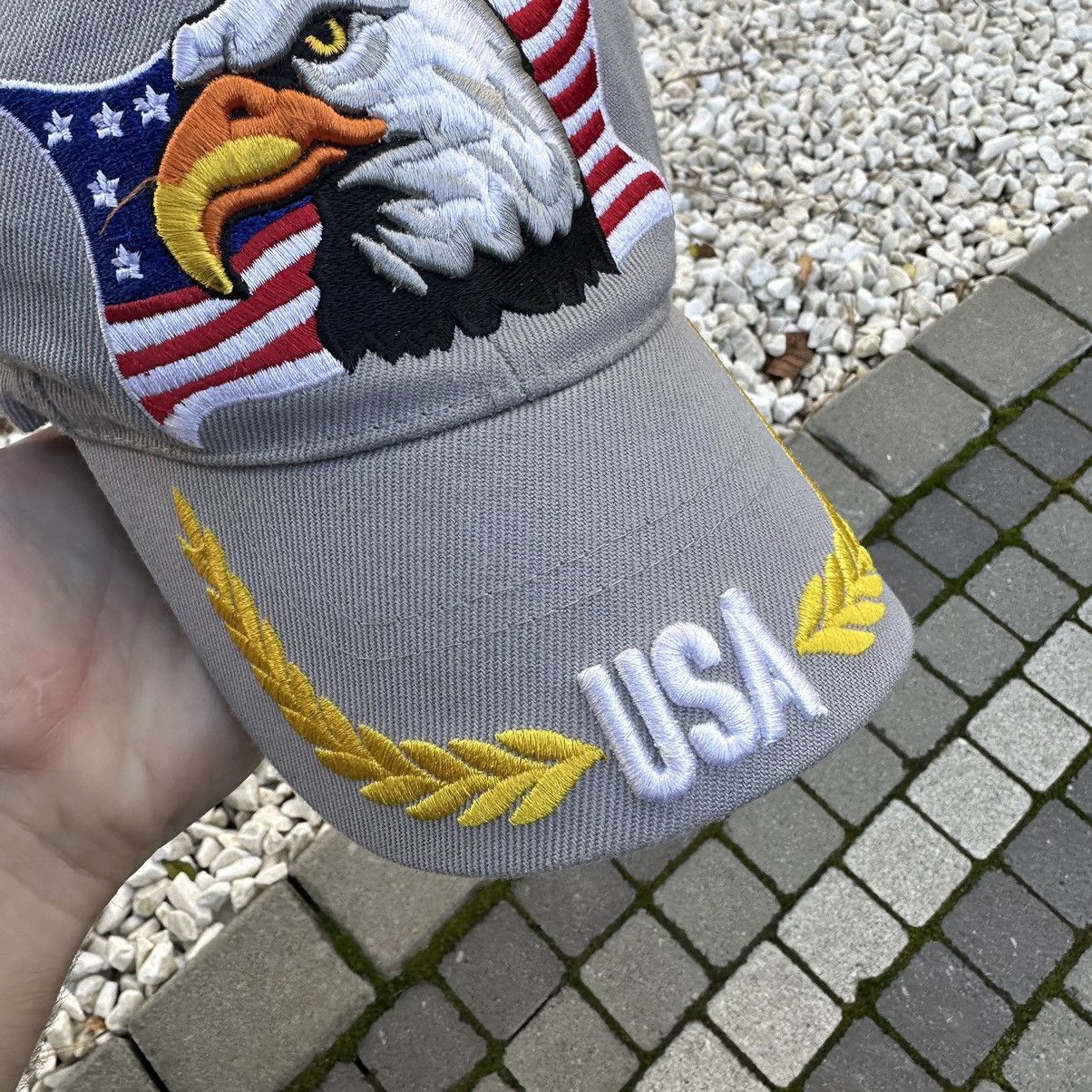 Other Vintage Japanese Style Cap USA American Eagle Baseball Y2K Size ONE SIZE - 2 Thumbnail