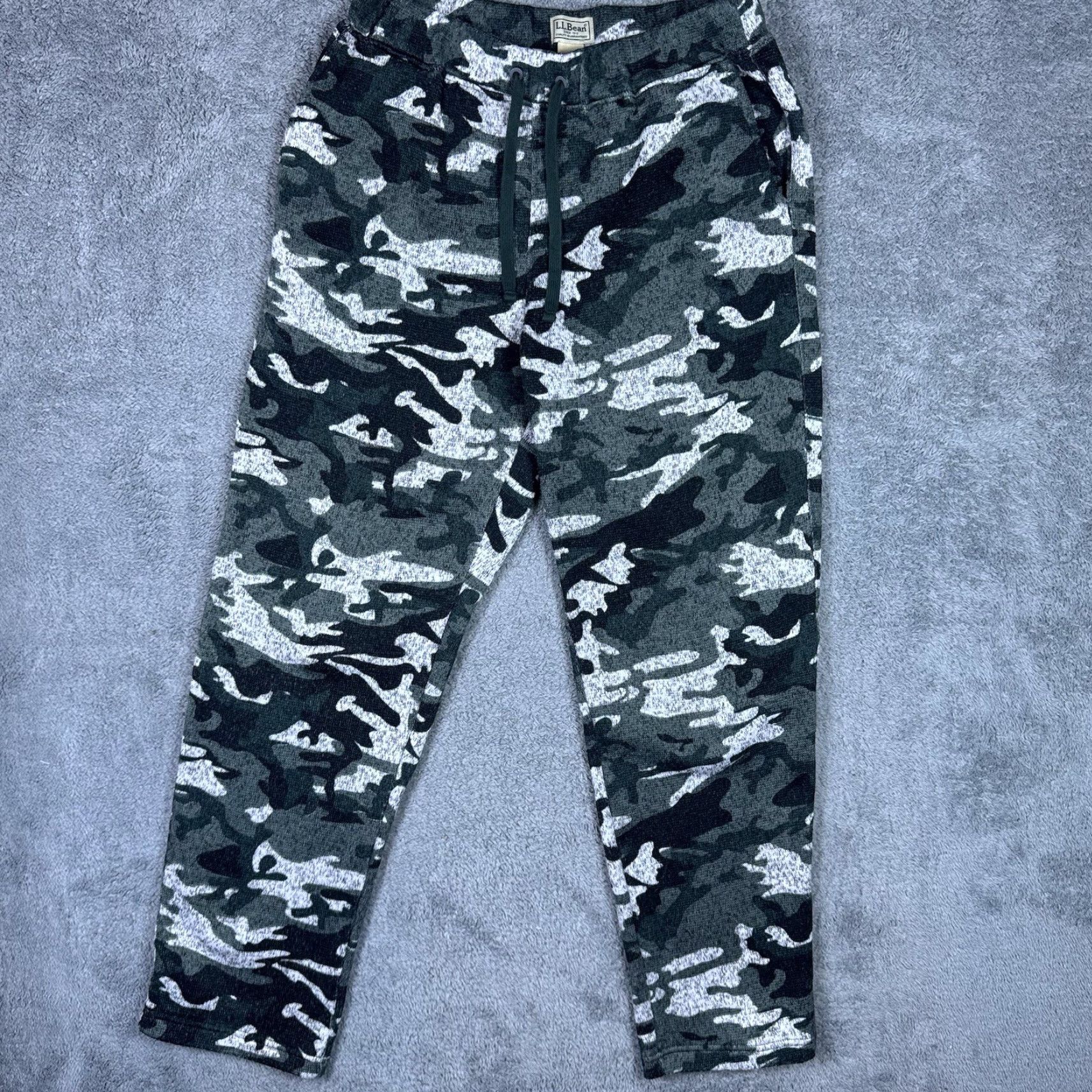 Vintage VINTAGE L.L. Bean Sweatpants Mens Medium Green Camo Lounge Lounge Pants Camouflage Army Outdoor 515621 Mens Size US 31 - 2 Thumbnail