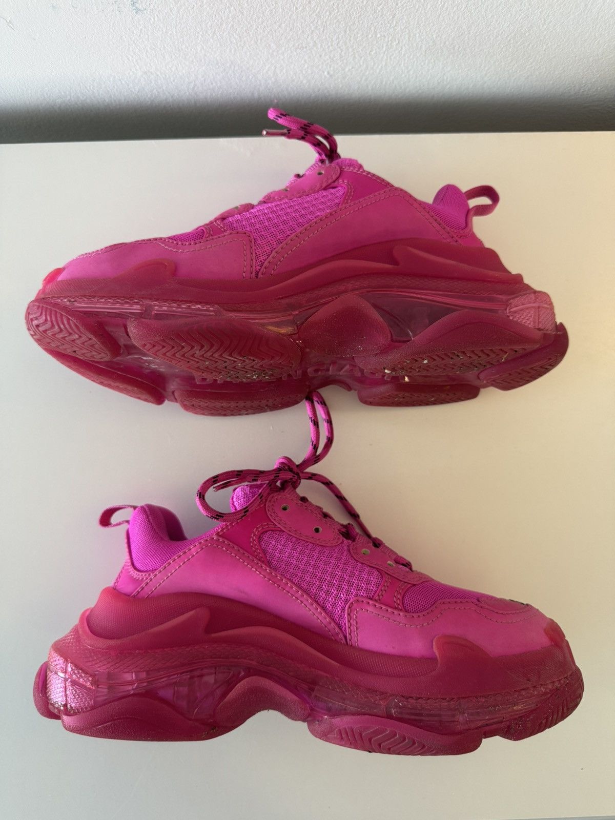 Balenciaga Balenciaga Pink Triple S Size US 7 / IT 37 - 2 Thumbnail