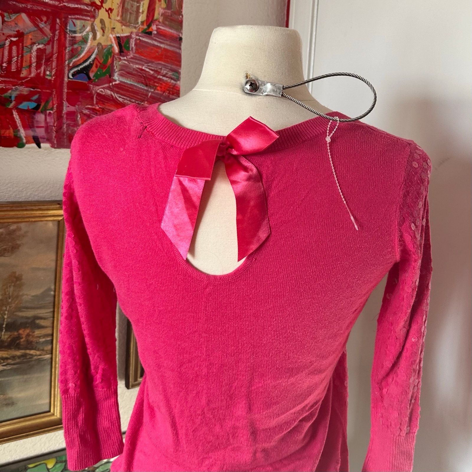Other fade hot pink sequin sweater Size XS / US 0-2 / IT 36-38 - 2 Thumbnail