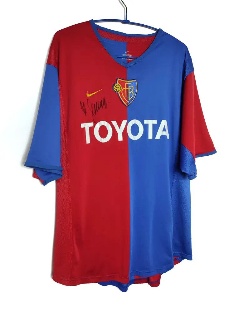 Nike Vintage Nike FC Basel 02/03 Home shirt toyota jersey Size US XL / EU 56 / 4 - 2 Thumbnail