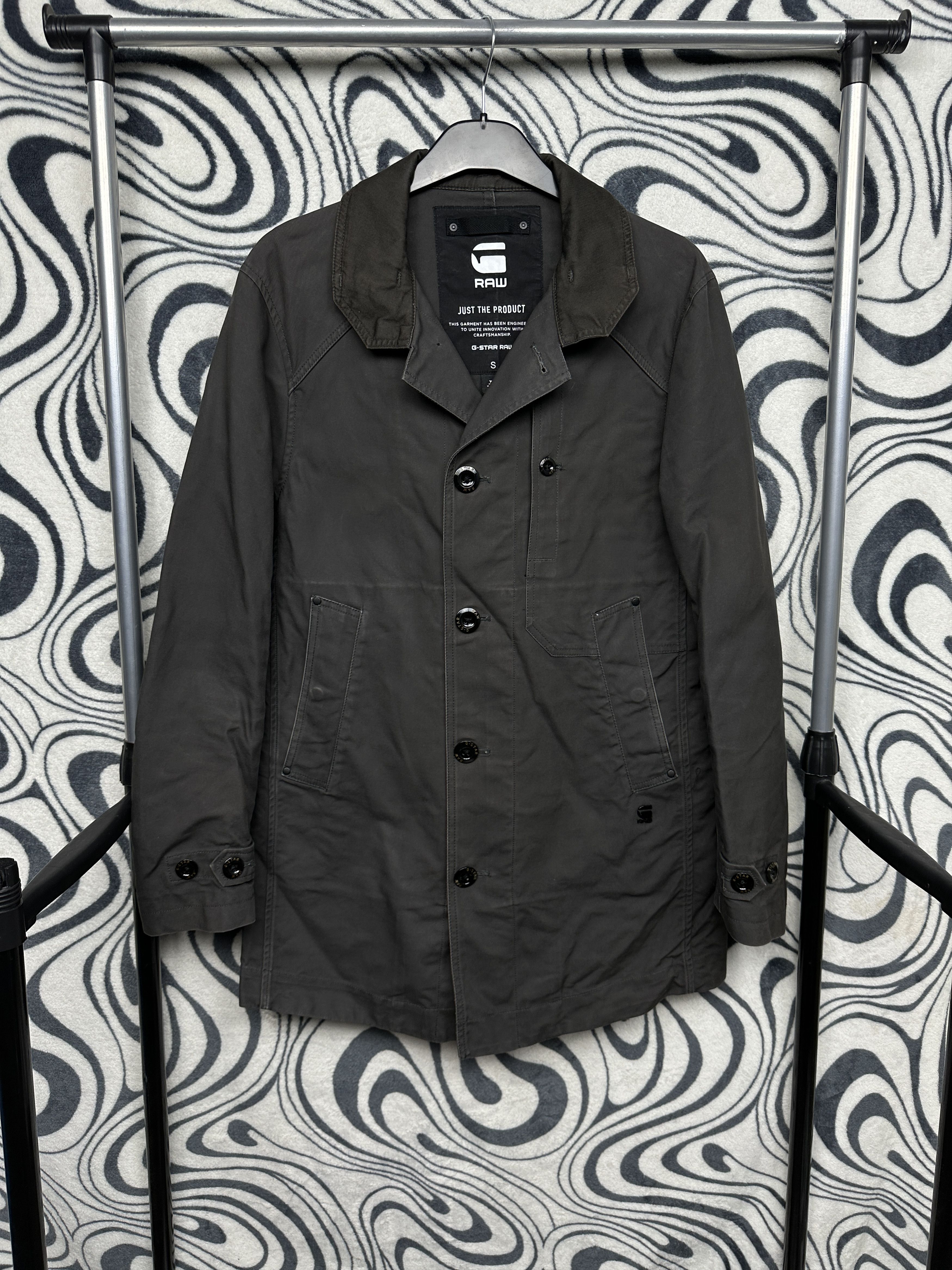 G-Star G Star Raw Mens Garber Trench Coat Jacket Size US S / EU 44-46 / 1 - 1 Thumbnail