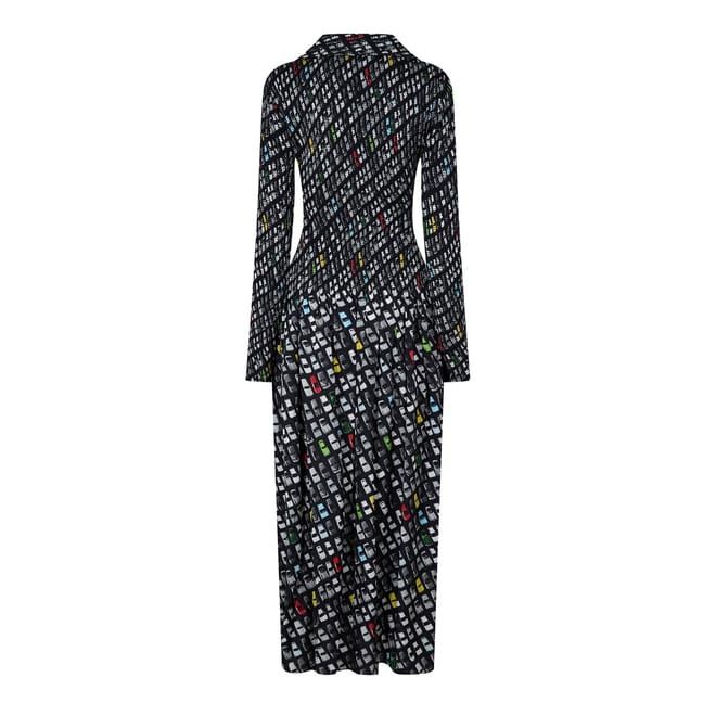 Bottega Veneta Bottega Veneta Collared Neck Maxi Dress in Multi Size L / US 10 / IT 46 - 2 Thumbnail