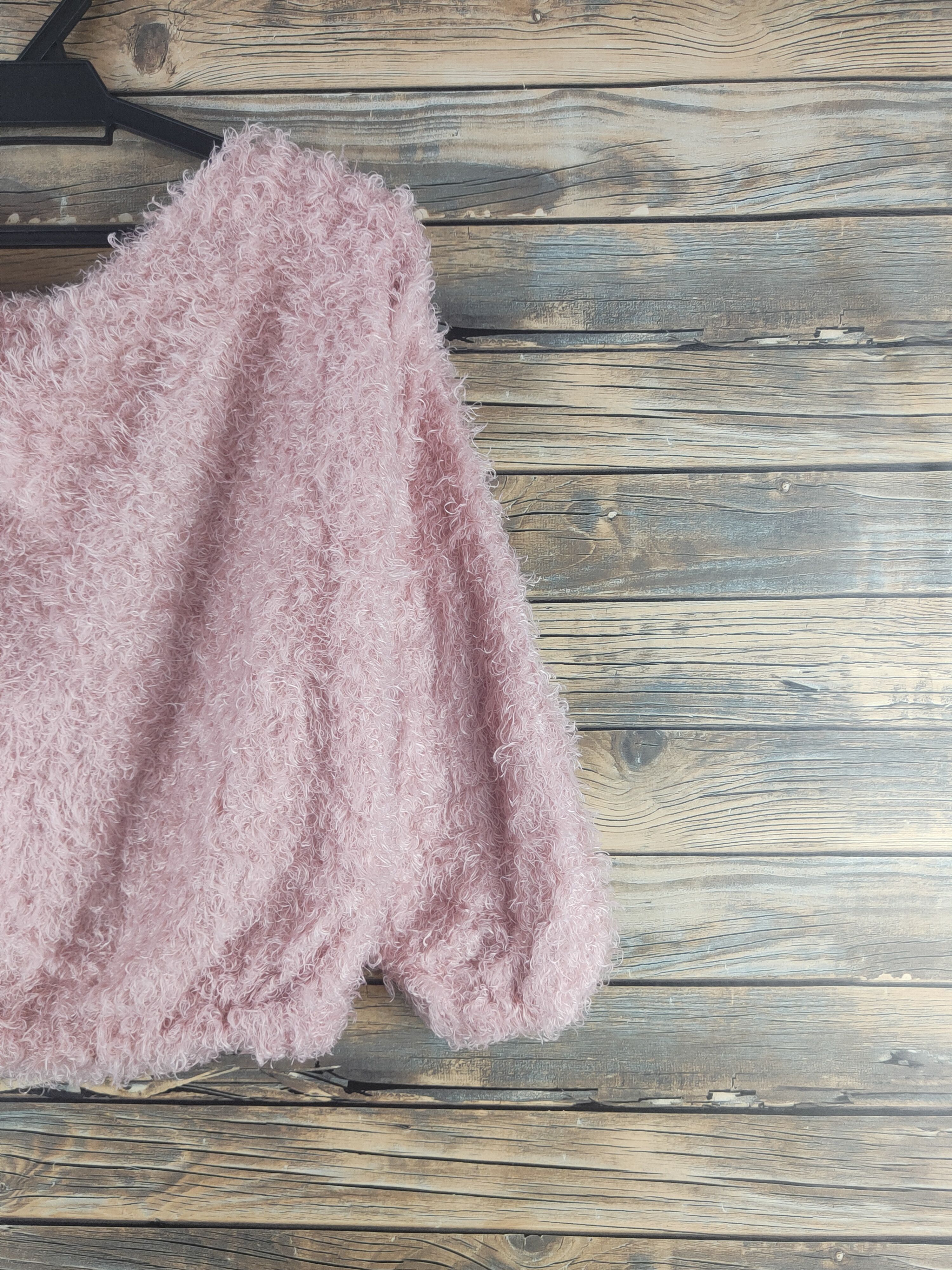 Japanese Brand DL Vis Pink Fur Mohair Knitwear #46-512 Size S / US 4 / IT 40 - 9 Thumbnail