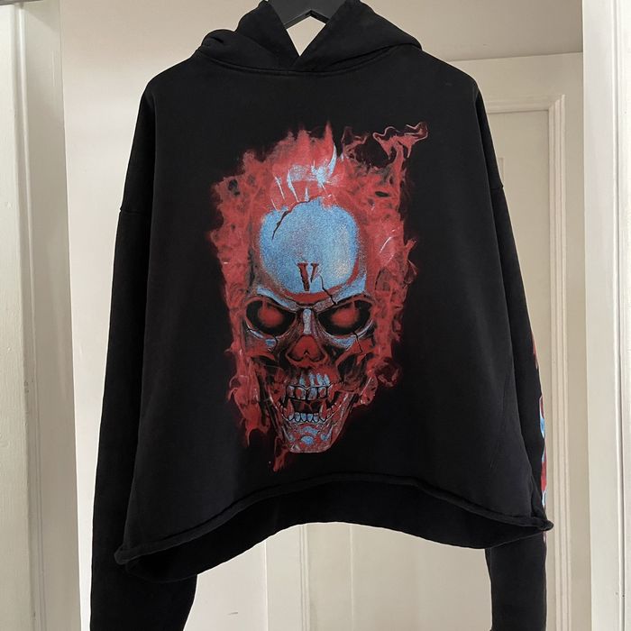 Vlone cropped sale hoodie