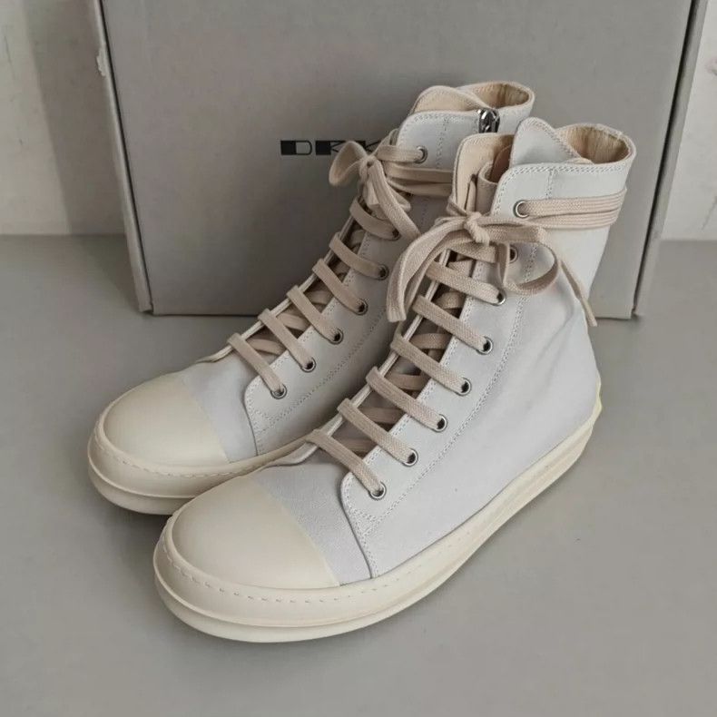 Rick Owens Rick Owens high-top casual fashion sneakers Size US 8.5 / EU 41-42 - 1 Thumbnail