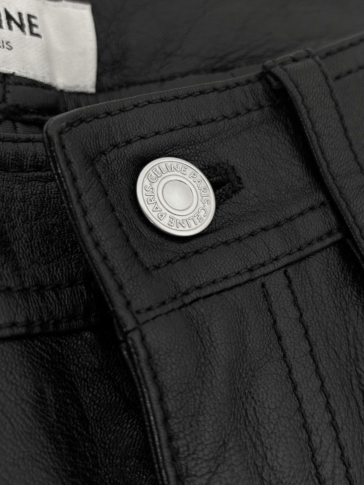 Celine × Hedi Slimane SS19/SS21 Studded Leather Pants (2019/2021, Stud) Size US 30 / EU 46 - 8 Thumbnail