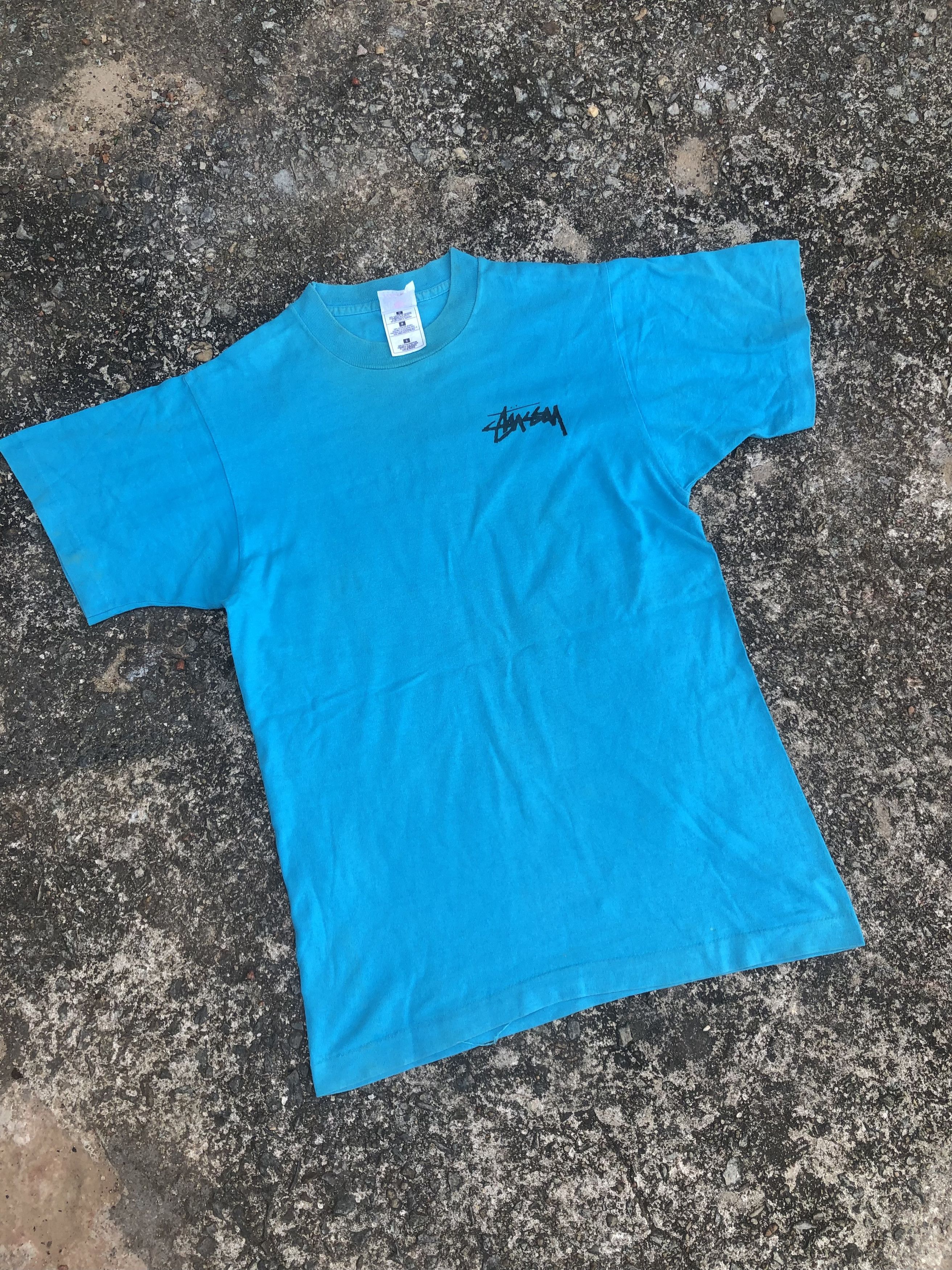 Vintage 🔥Vintage 90s STUSSY 'Knowledge is King' Streetwear T-Shirt Size US S / EU 44-46 / 1 - 2 Thumbnail