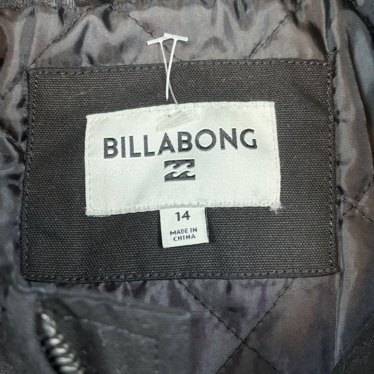 Billabong BILLABONG quilted hoodie jacket - Back - women size 14 Size L / US 10 / IT 46 - 3 Thumbnail