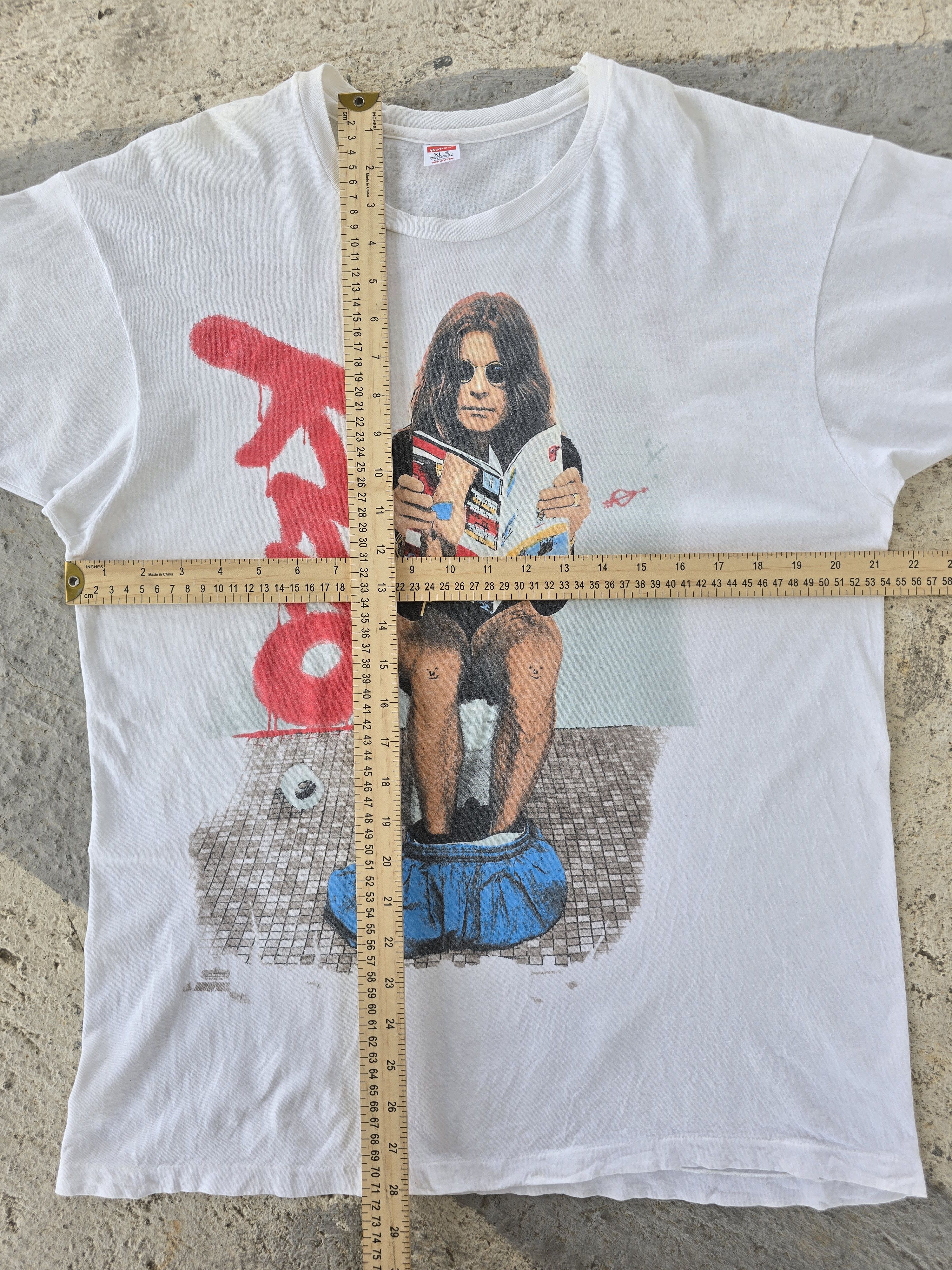 Band Tees 1992 Ozzy Osbourne "No More Tours" Vintage Tour Tee Shirt Size US XL / EU 56 / 4 - 4 Thumbnail