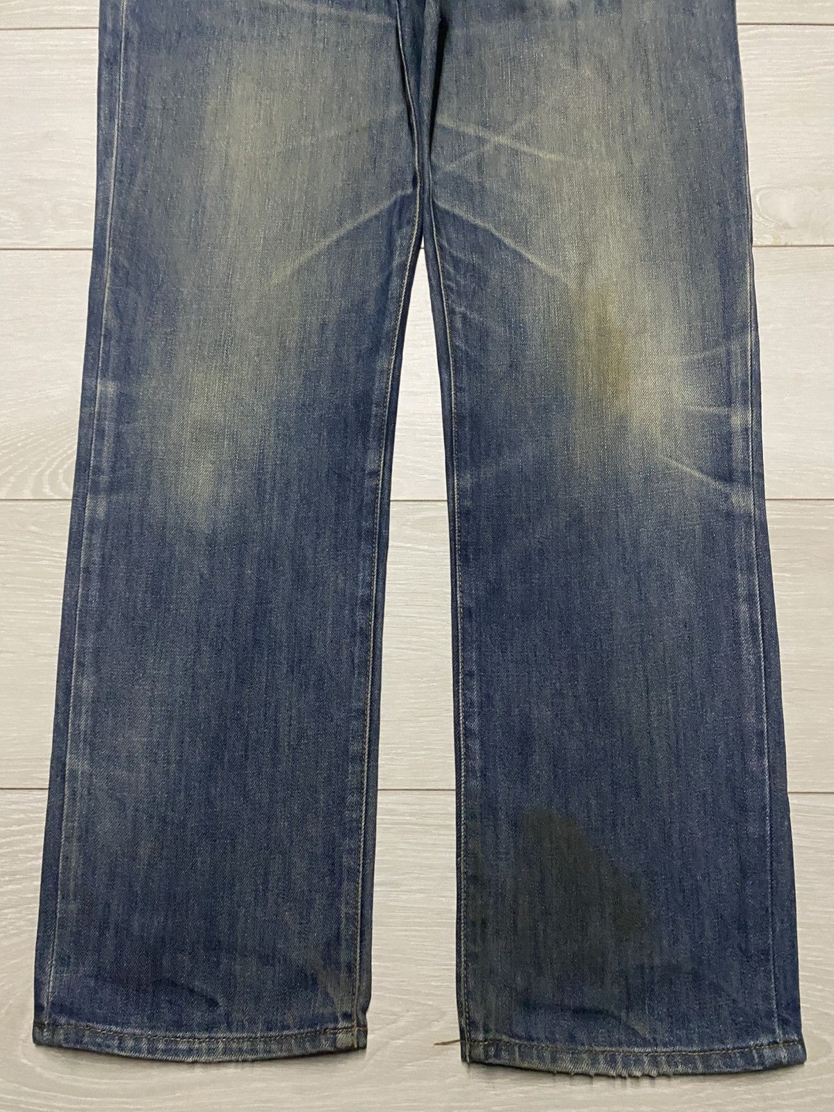 Gap × Yeezy Vintage Gap Denim Distressed Slim Jeans Size US 35 - 5 Thumbnail