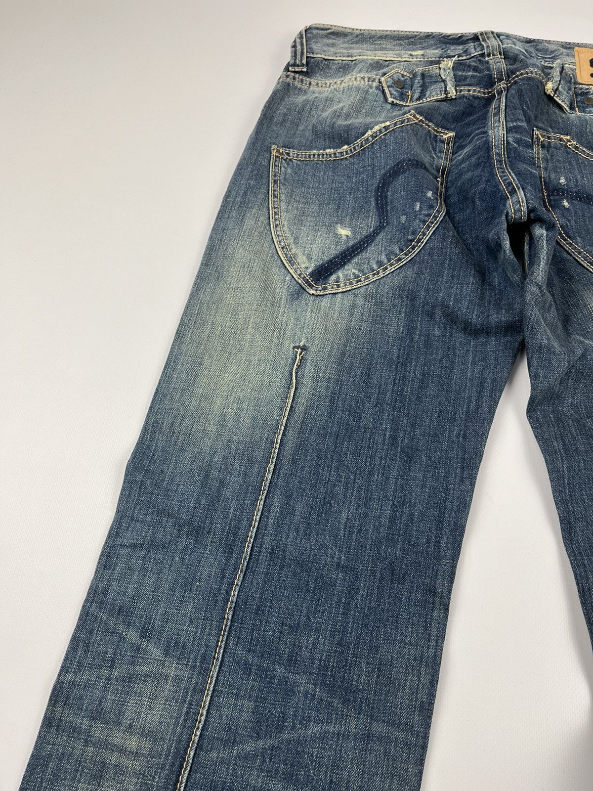 Other Jeans Dirty Pants faded crash denim thrashed y2k distressed Size US 32 / EU 48 - 16 Thumbnail
