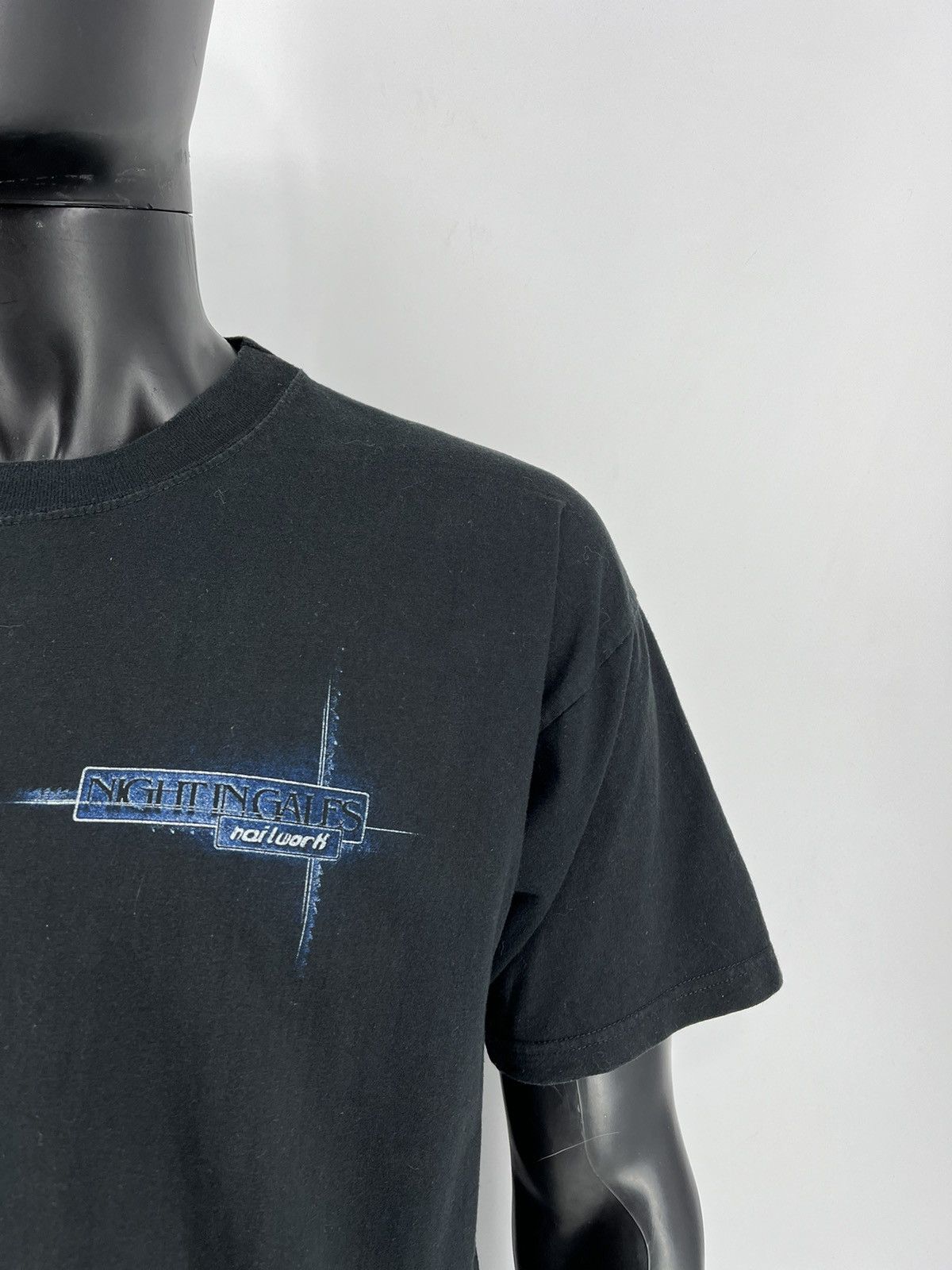 Band Tees × Vintage NIGHT IN GALES T-SHIRT "Nailwork" - absolute rarity, 1999 Size US XL / EU 56 / 4 - 7 Thumbnail
