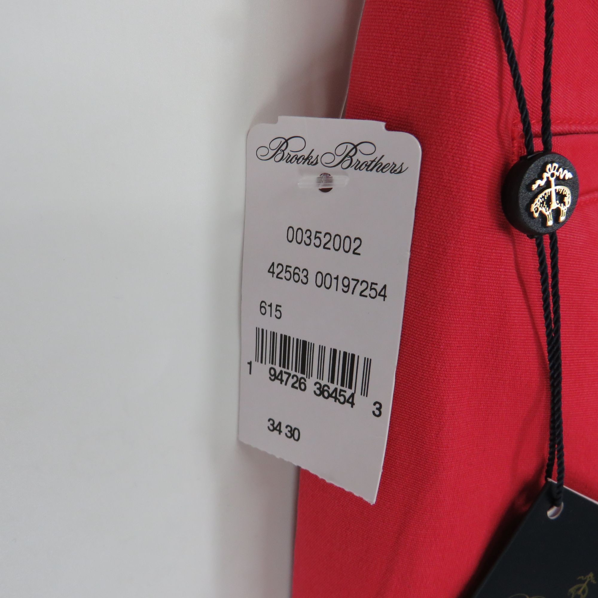 Brooks Brothers Brooks Brothers Milano Fit Red Supima Cotton Stretch Chinos Size US 34 / EU 50 - 5 Thumbnail