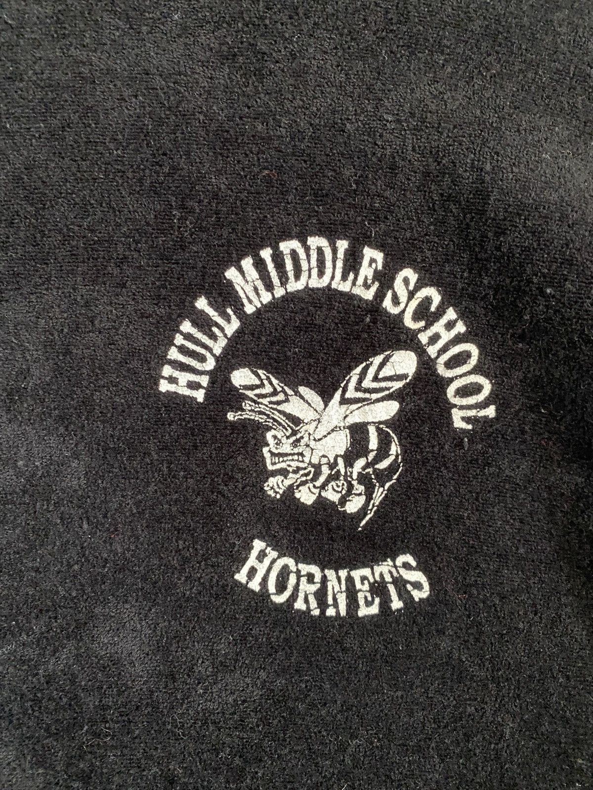 Junya Watanabe AW02 Black Velour Hull Middle School Hoodie Size US S / EU 44-46 / 1 - 2 Thumbnail