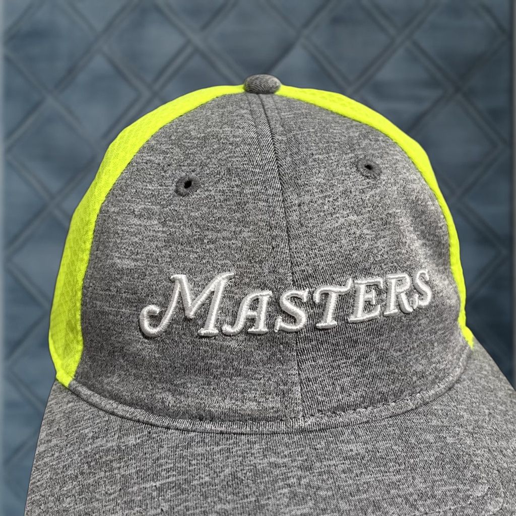 American Needle American Needle The Masters Hat Cap Snap Back Gray Neon Yellow Golf Hat Mens Flawed Adjustable Lightweight Outdoor Sports USA Size ONE SIZE - 1 Thumbnail
