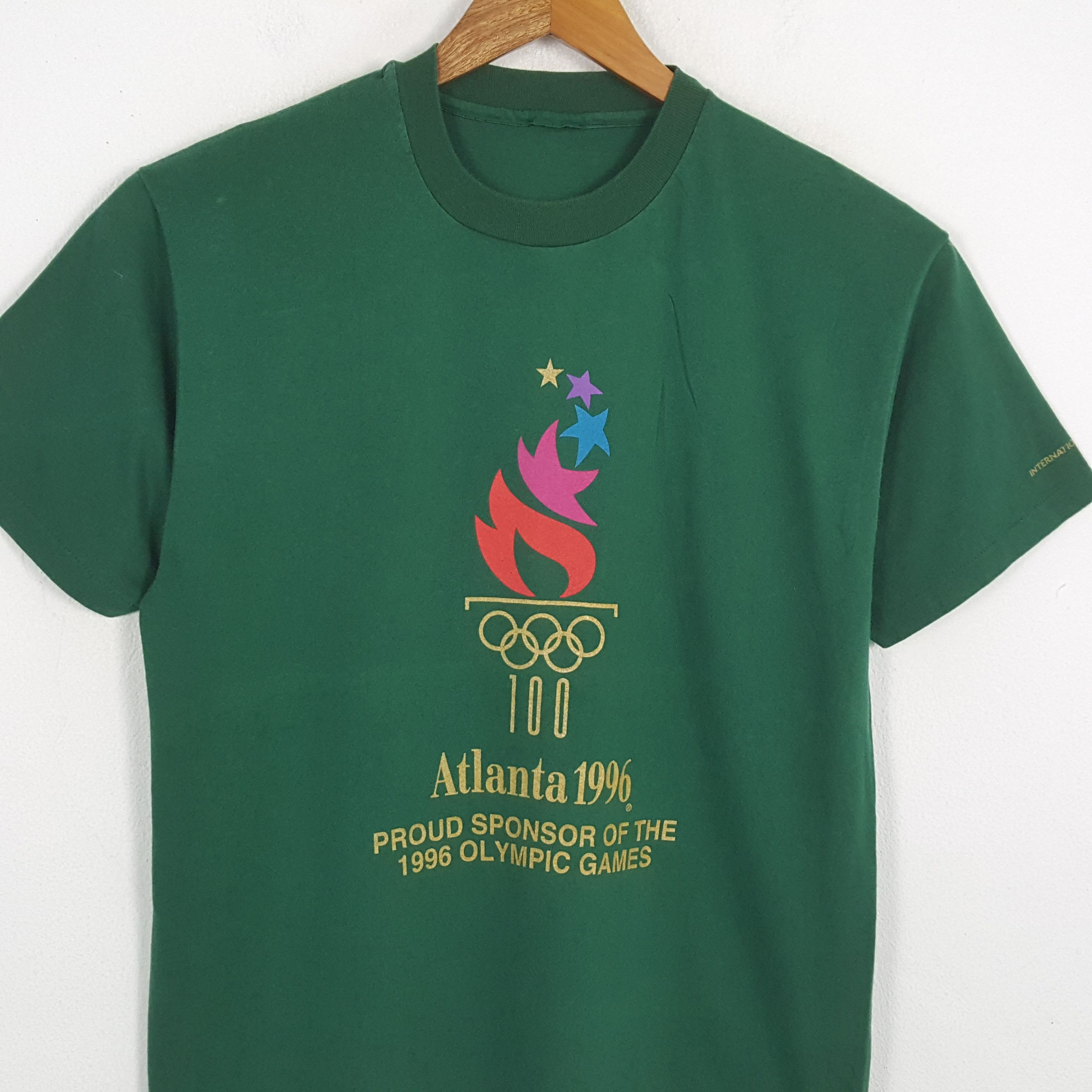 USA Olympics × Vintage Vintage OLYMPIC ATLANTA 1996 Promotion T-Shirts Size US L / EU 52-54 / 3 - 2 Thumbnail