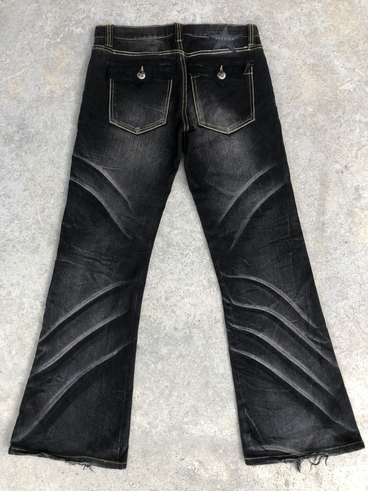 Tornado Mart Japanese Garhina Flared Jeans Distressed Jeans Size US 32 / EU 48 - 2 Thumbnail