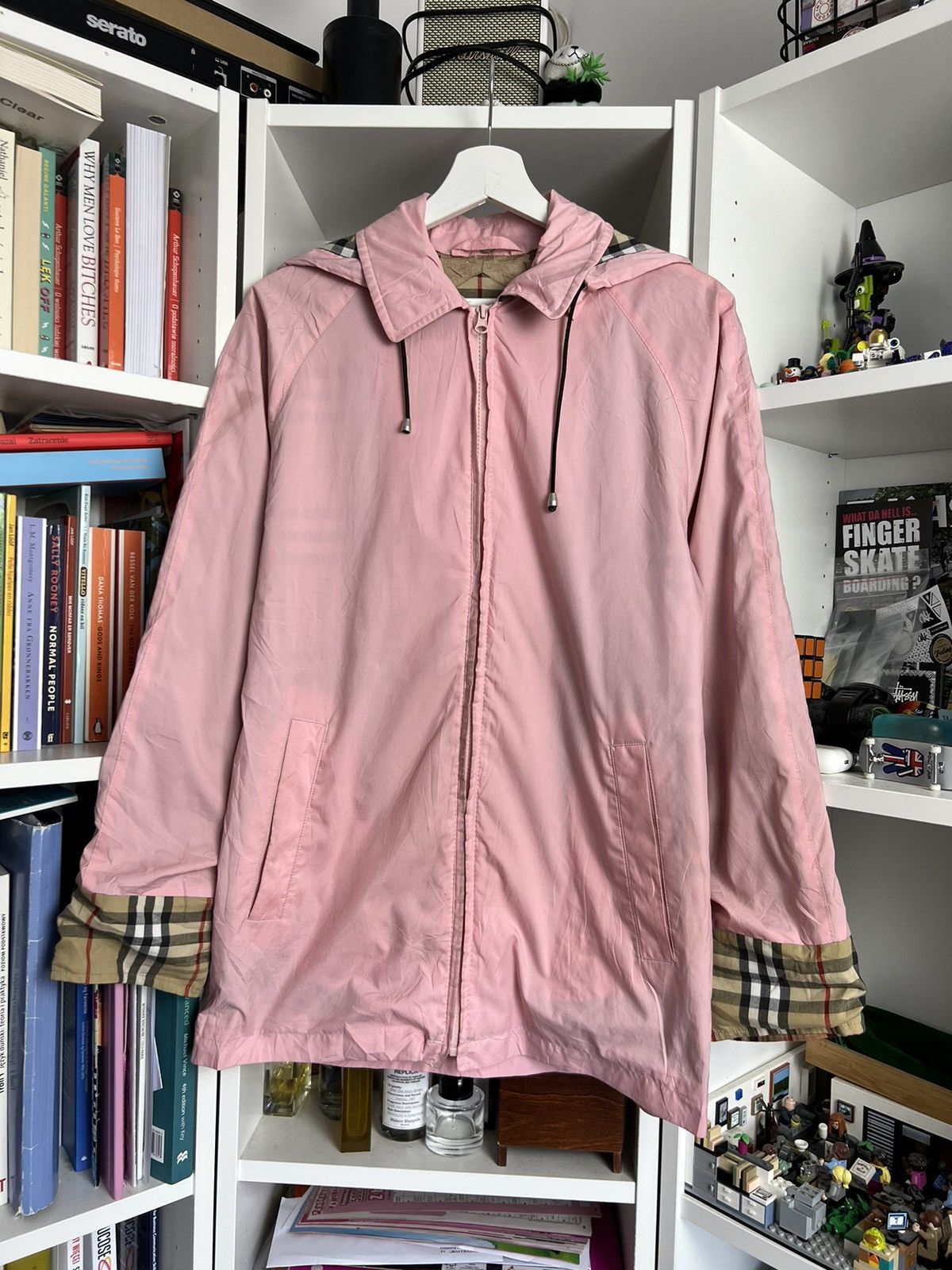 Burberry × Vintage Vintage y2k Burberry Nova check pink windbreaker jacket XS Size XS / US 0-2 / IT 36-38 - 2 Thumbnail