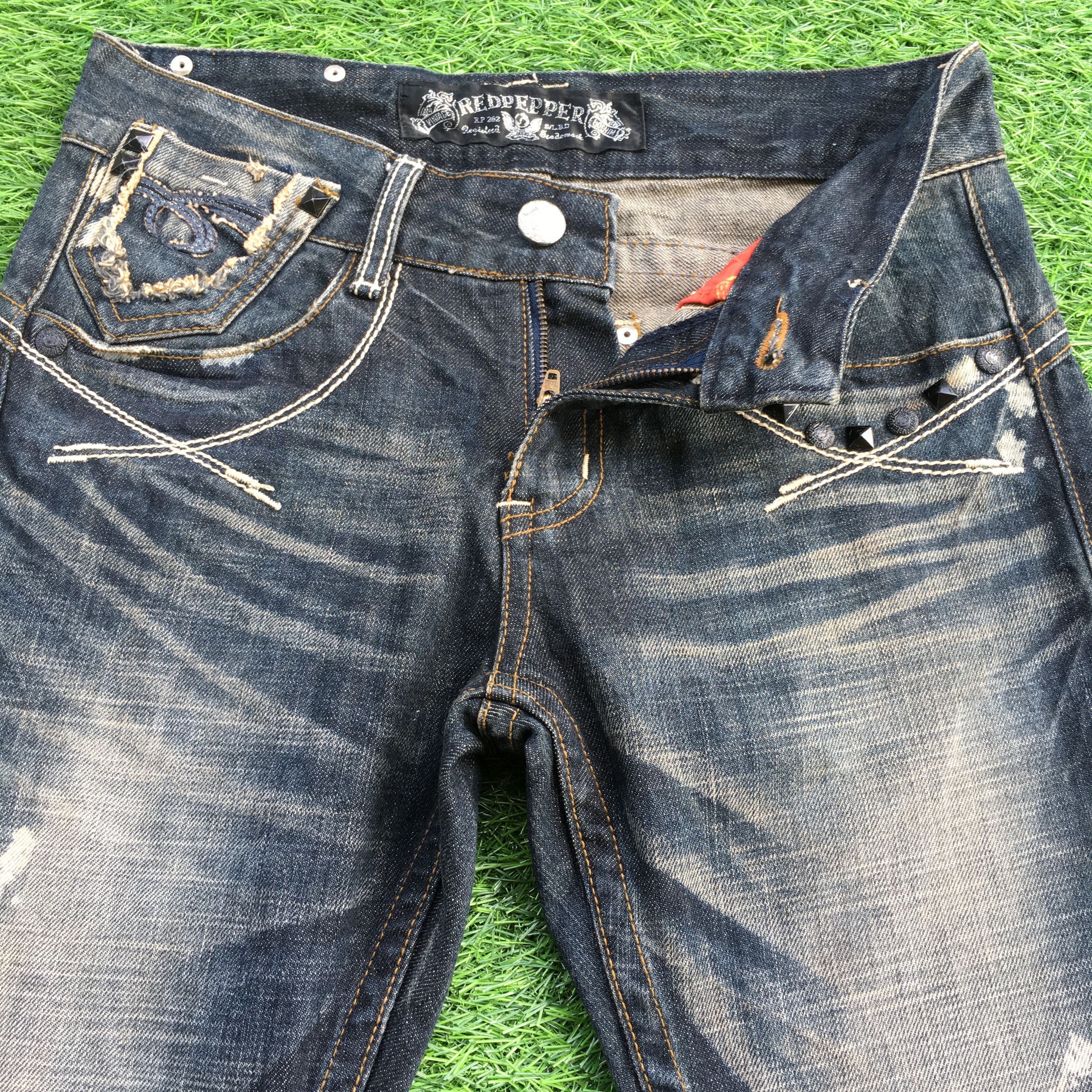 Japanese Brand Japanese Skull Denim Low Waist Flared Denim Jeans, D-1199 Size 26" / US 2 / IT 38 - 3 Thumbnail