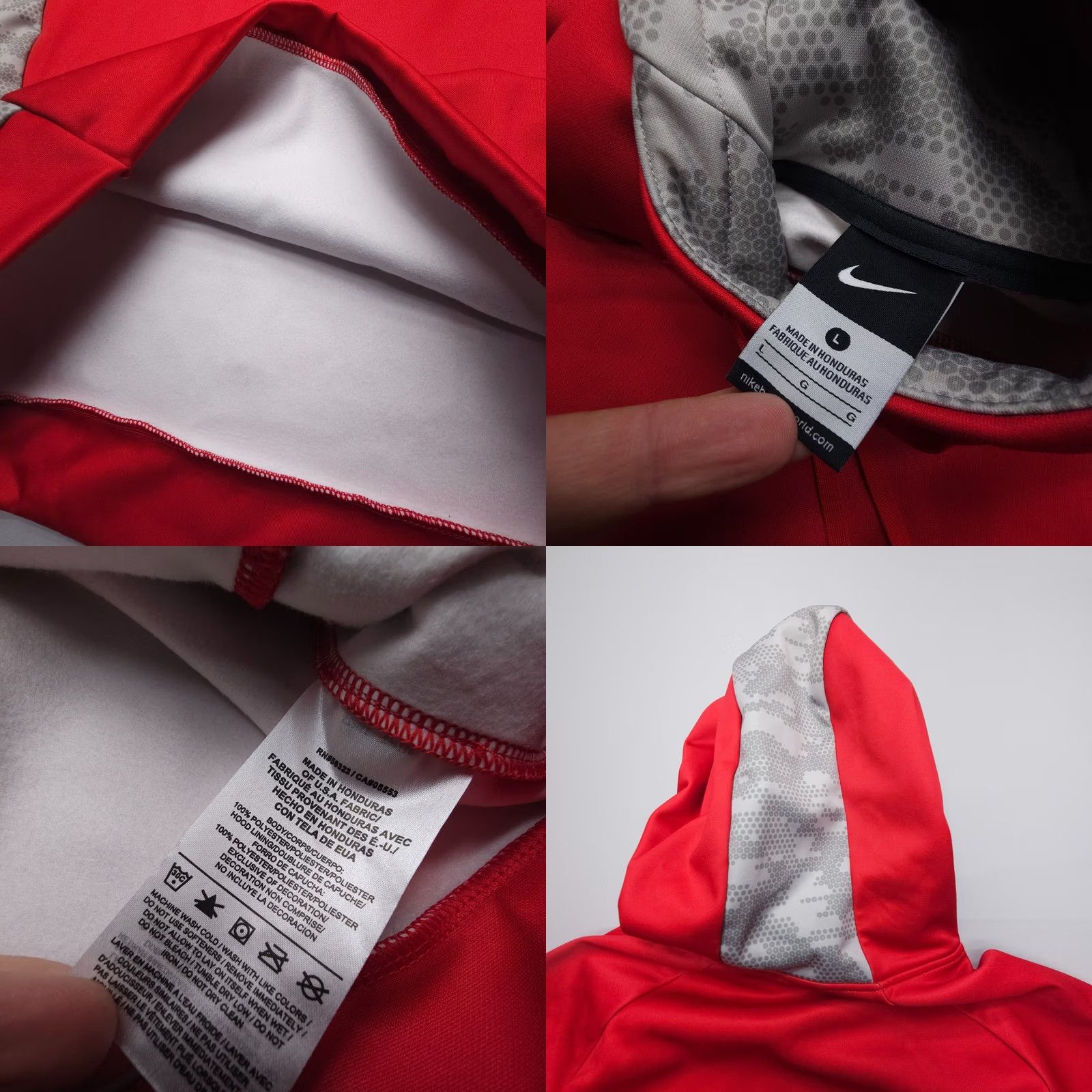 Nike Nike Ohio State Hoodie Mens L Red Fleece Lined Sports Performance Football Size US L / EU 52-54 / 3 - 8 Thumbnail