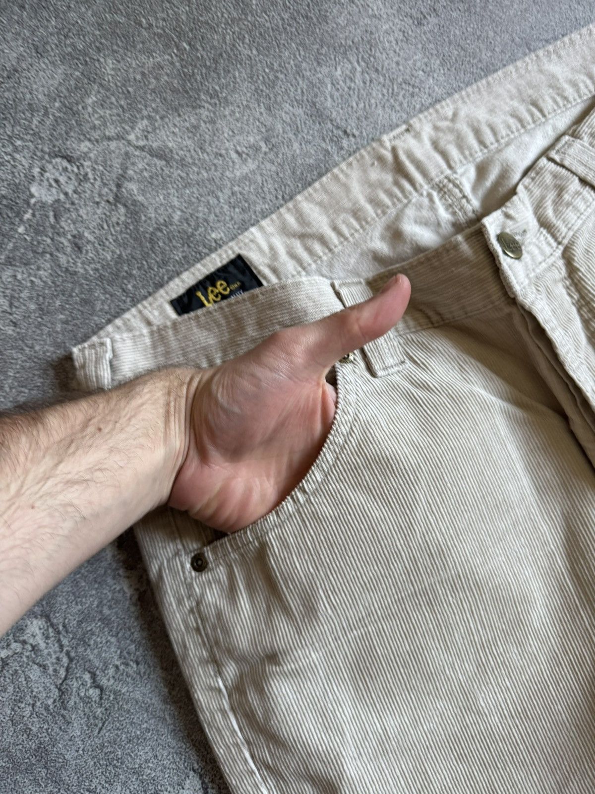 Lee Lee 36/36 Roscoe corduroy velvet pants trousers chinos retro Size US 36 / EU 52 - 10 Thumbnail