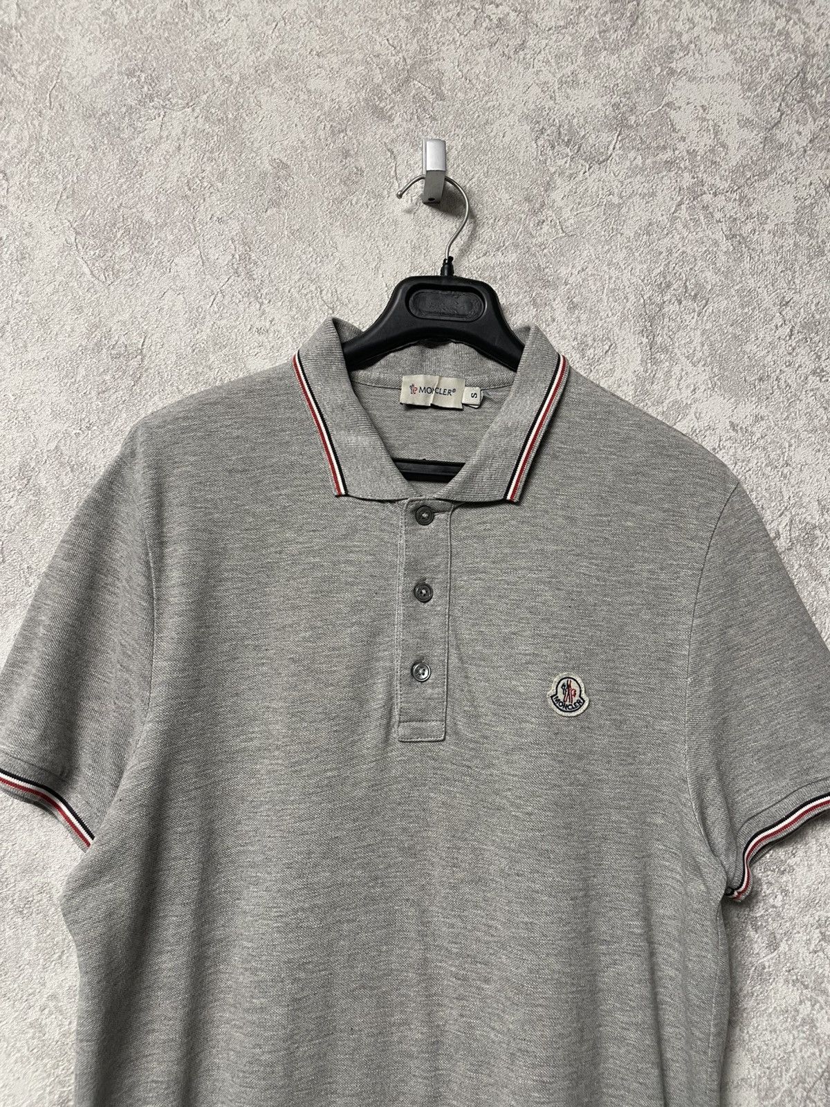 Moncler Moncler Maglia Logo Gray Polo Shirt Size US S / EU 44-46 / 1 - 2 Thumbnail