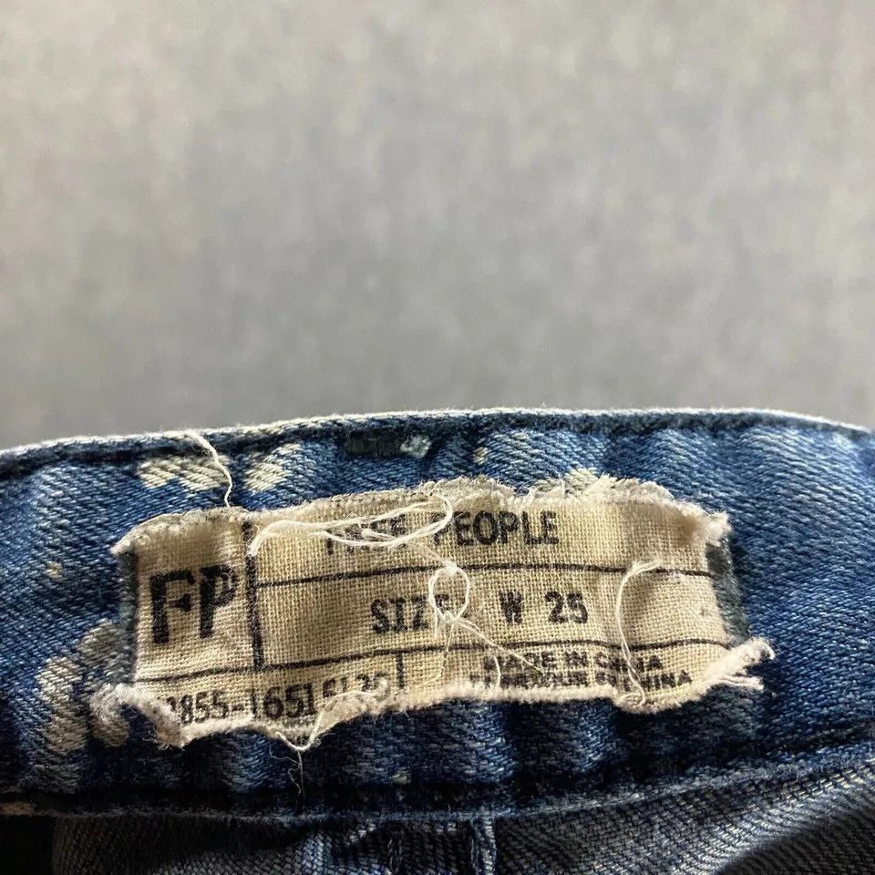 Free People Free People Jeans Women's W 25 Denim Floral Distressed Size 25" / US 0 / IT 36 - 8 Thumbnail