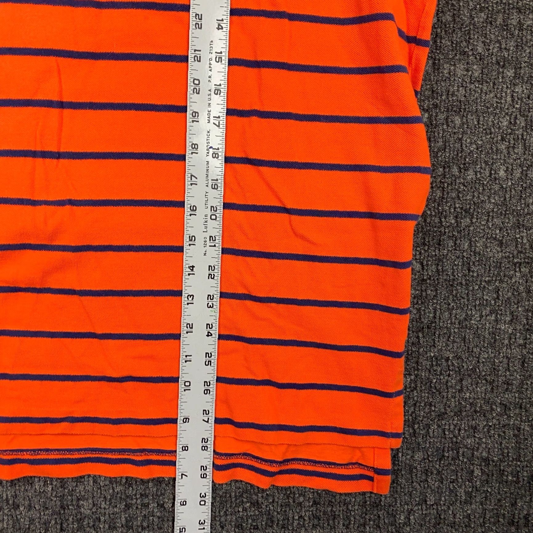 Polo Ralph Lauren VINTAGE Polo Ralph Lauren Polo Shirt Short Sleeve Pony Orange Navy Blue 90s XL Men's Classic Casual Shirt Size US XL / EU 56 / 4 - 6 Thumbnail