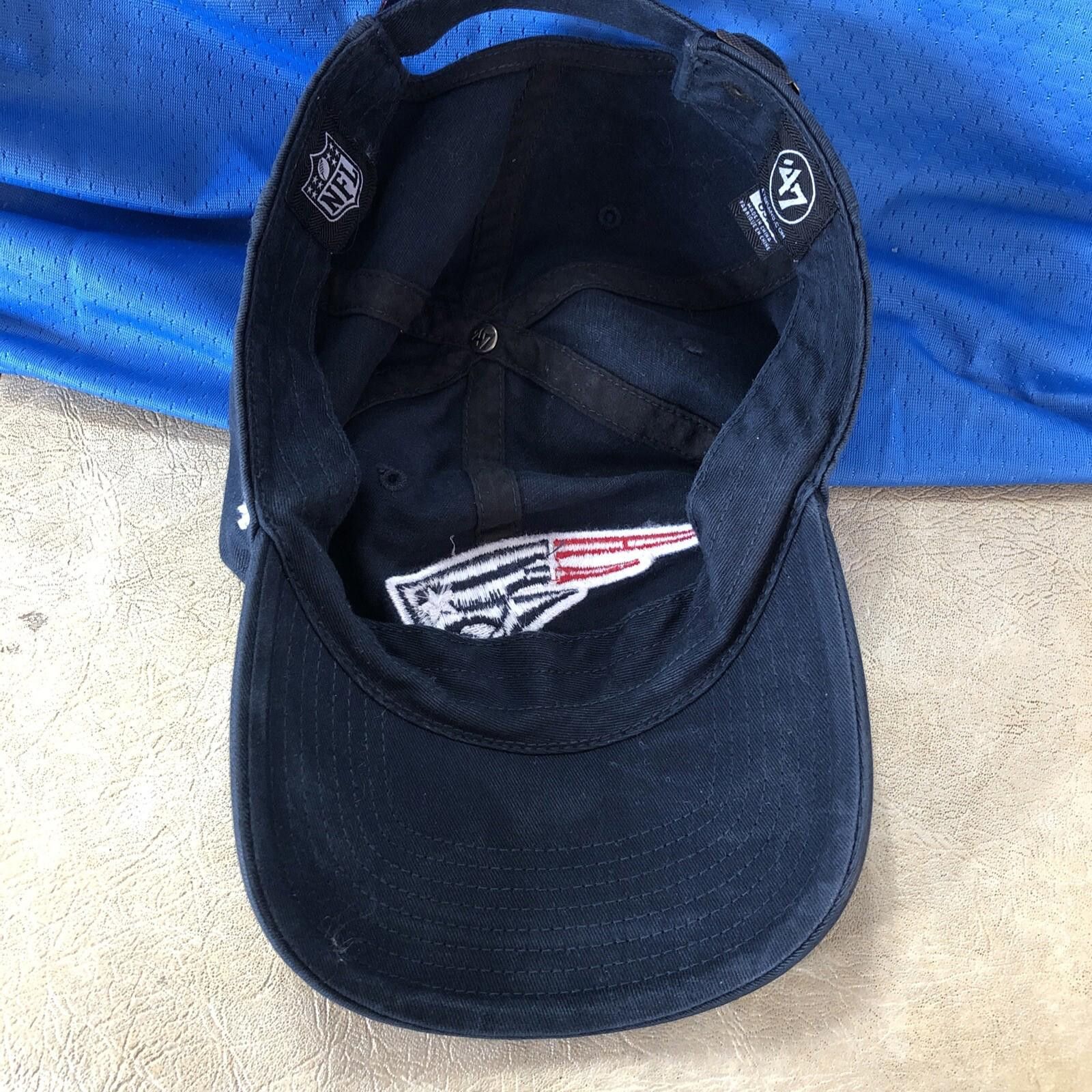 47 New England Patriots NFL Football '47 Hat Adjustable Strap Size ONE SIZE - 7 Thumbnail