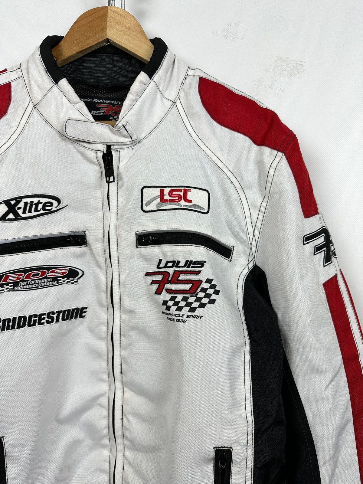 Vintage Vintage Bridgestone Louis 75 Motorcycle Racing Jacket Size US L / EU 52-54 / 3 - 10 Thumbnail
