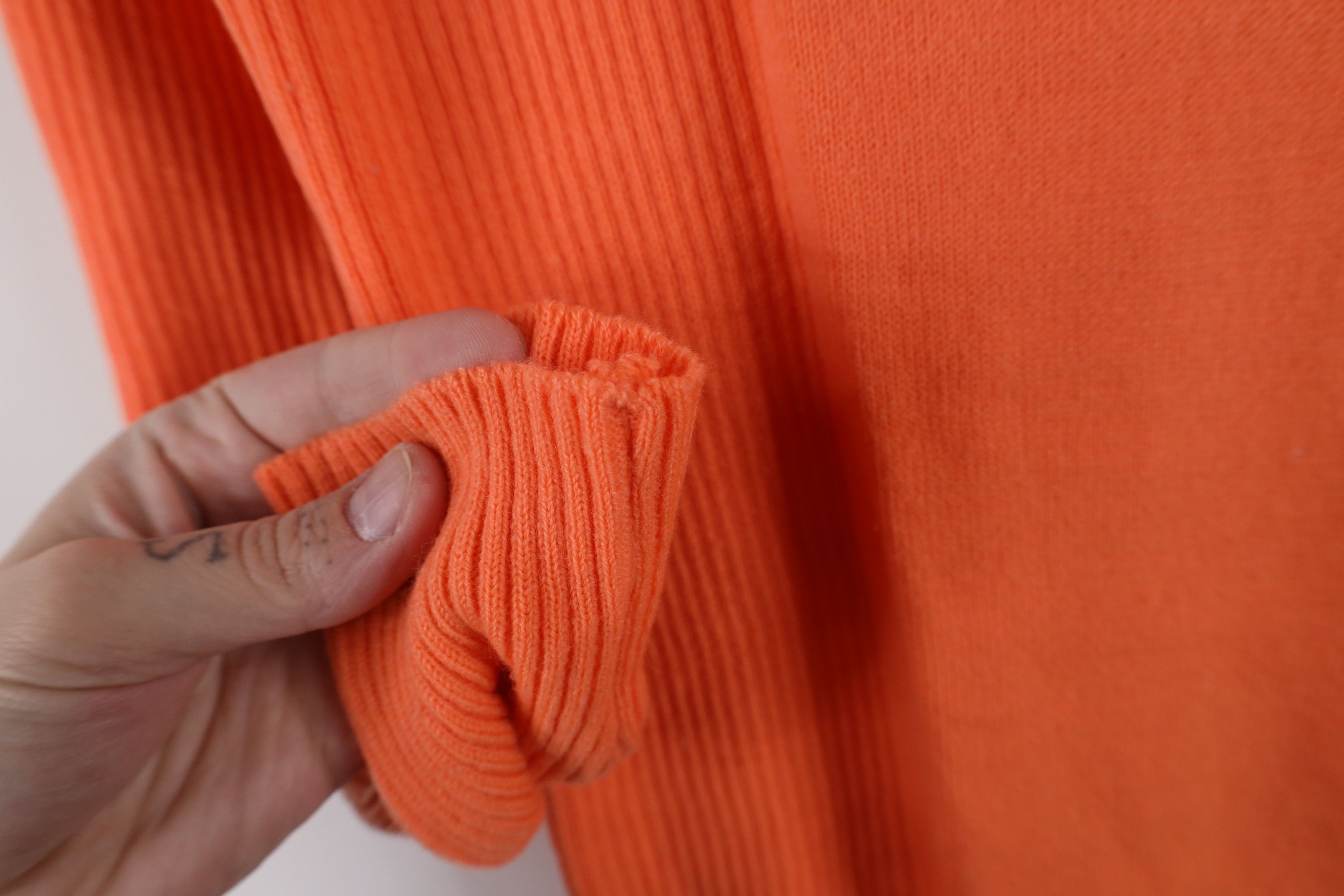 Vintage Vintage 70s Streetwear Ribbed Knit Back Zip Sweater Size M / US 6-8 / IT 42-44 - 7 Thumbnail