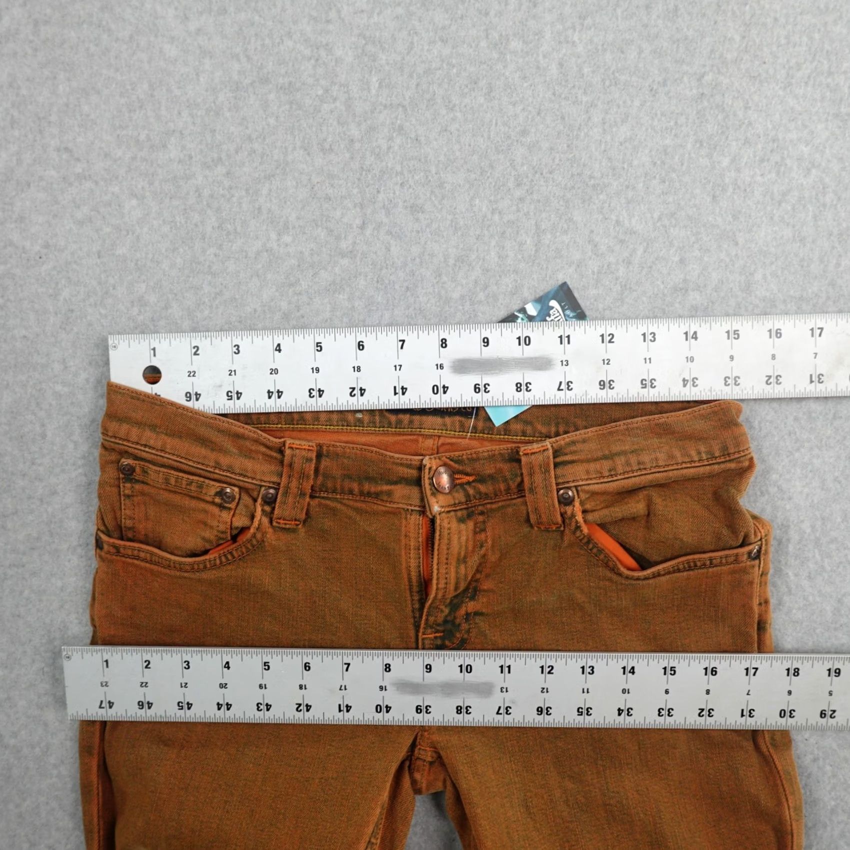 Nudie Jeans Nudie Jeans Co Jeans 30 (30X32) Orange Slim 5-Pocket Logo Mens Boys Ladies Womens Size US 30 / EU 46 - 6 Thumbnail