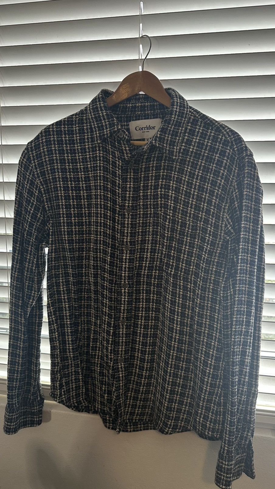 Corridor Reverse Tweed Snow Check Shirt Size US M / EU 48-50 / 2 - 5 Thumbnail