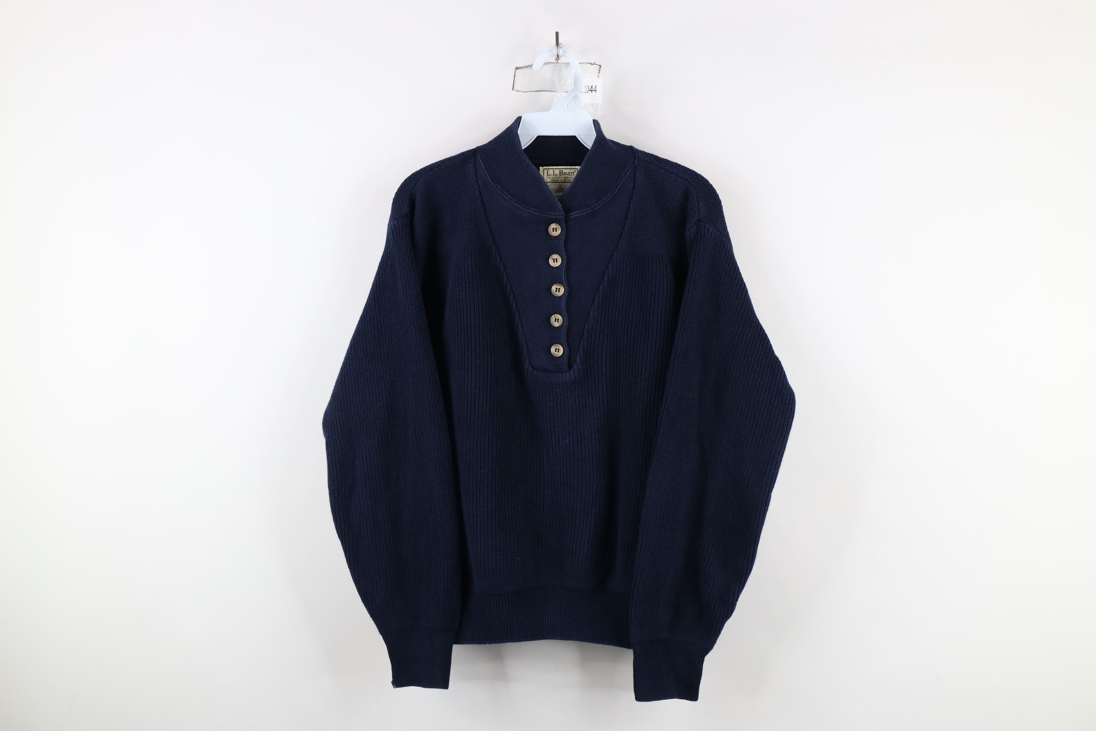 L.L. Bean × Vintage Vintage 90s LL Bean Ribbed Knit Henley