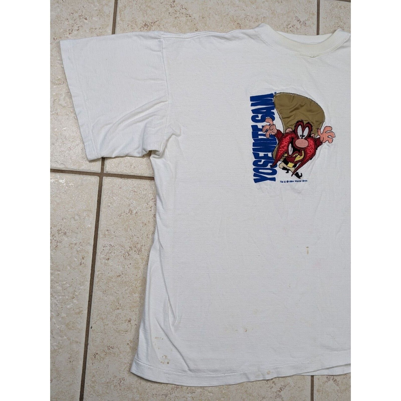 Other Vtg Loony Tunes Yosemite Sam Embroidered T-Shirt 1994 READ Size US L / EU 52-54 / 3 - 2 Thumbnail