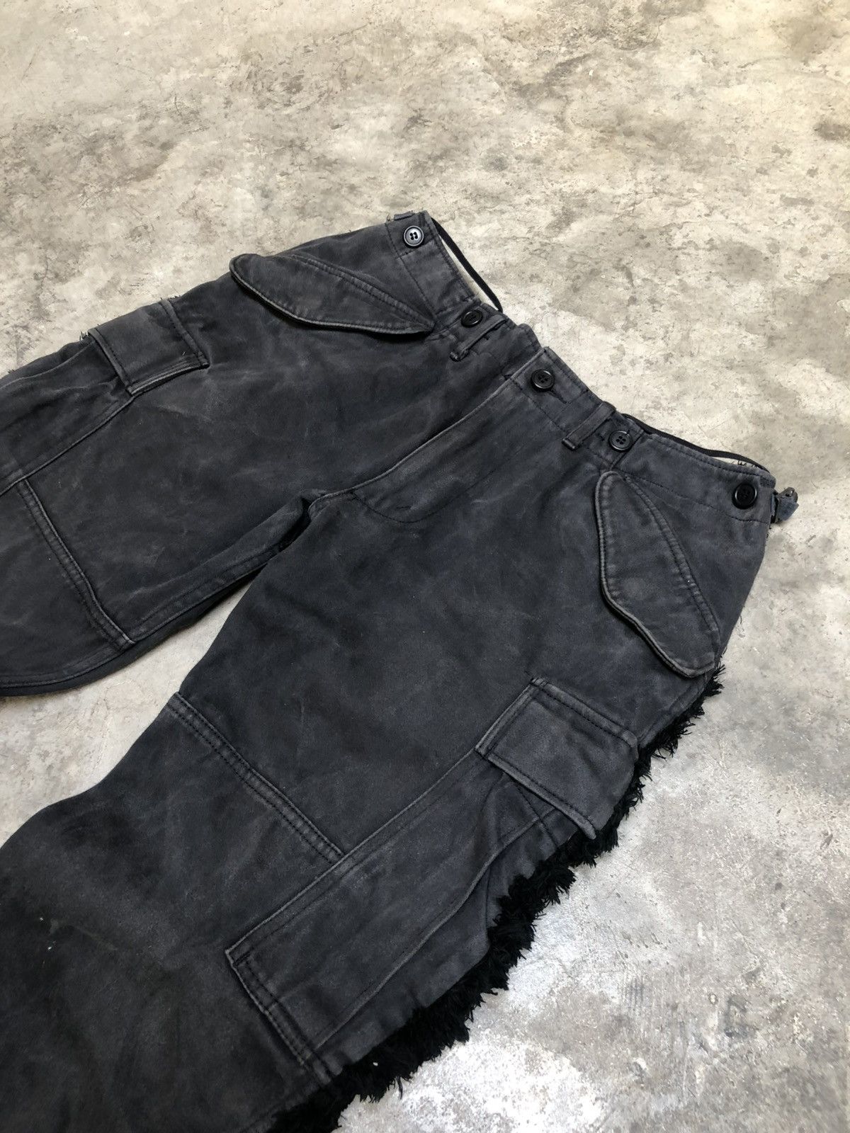 Japanese Brand × Maison MIHARA YASUHIRO Mihara Yasuhiro Fur Cargo pant Size US 32 / EU 48 - 8 Thumbnail