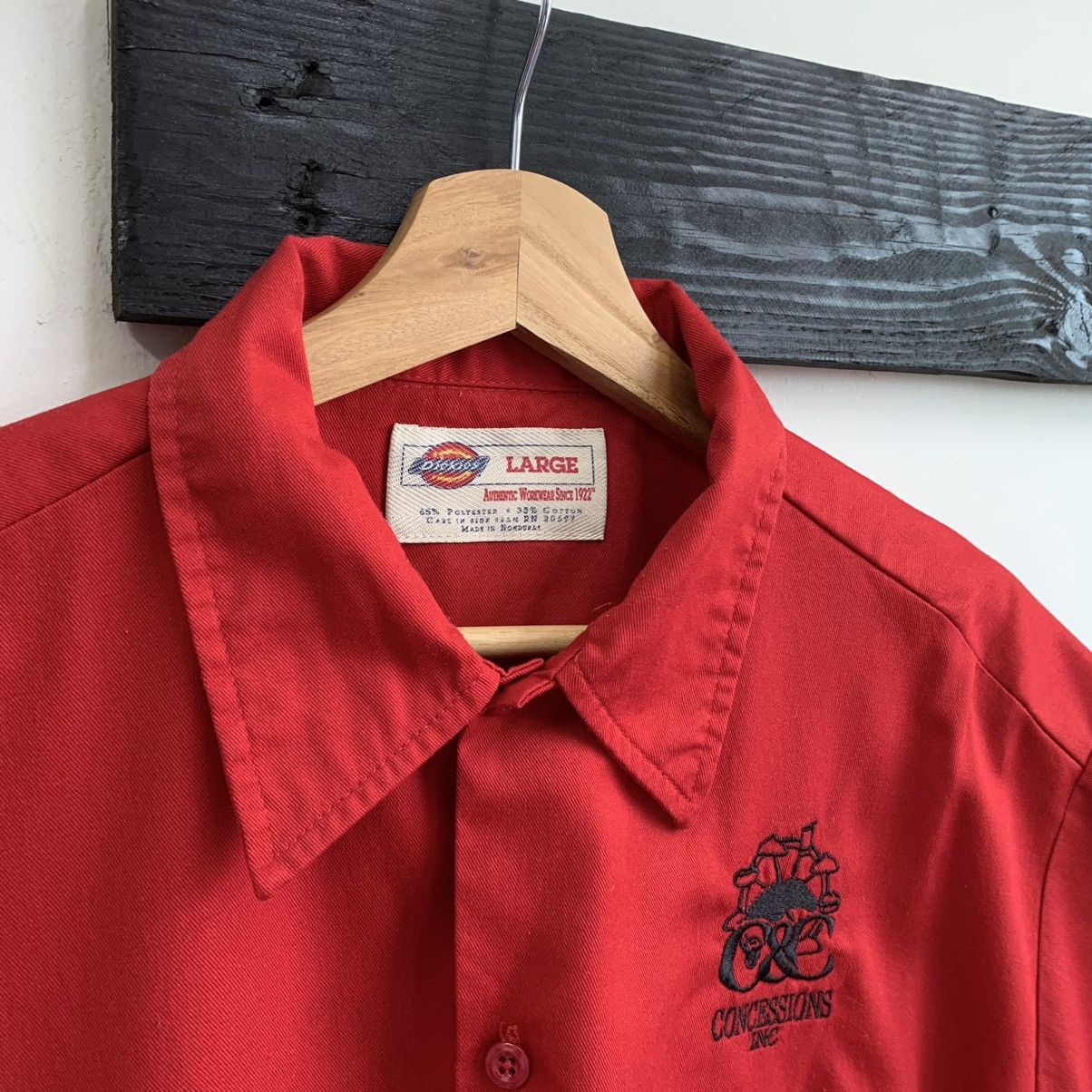 Dickies × Vintage Dickies Open Collar Workwear Shirt Size US XL / EU 56 / 4 - 4 Thumbnail