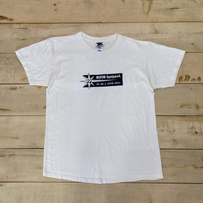 Vintage B182 VTG 90s MOONEYES MOON EQUIPPED TEE Size US M / EU 48-50 / 2 - 1 Thumbnail