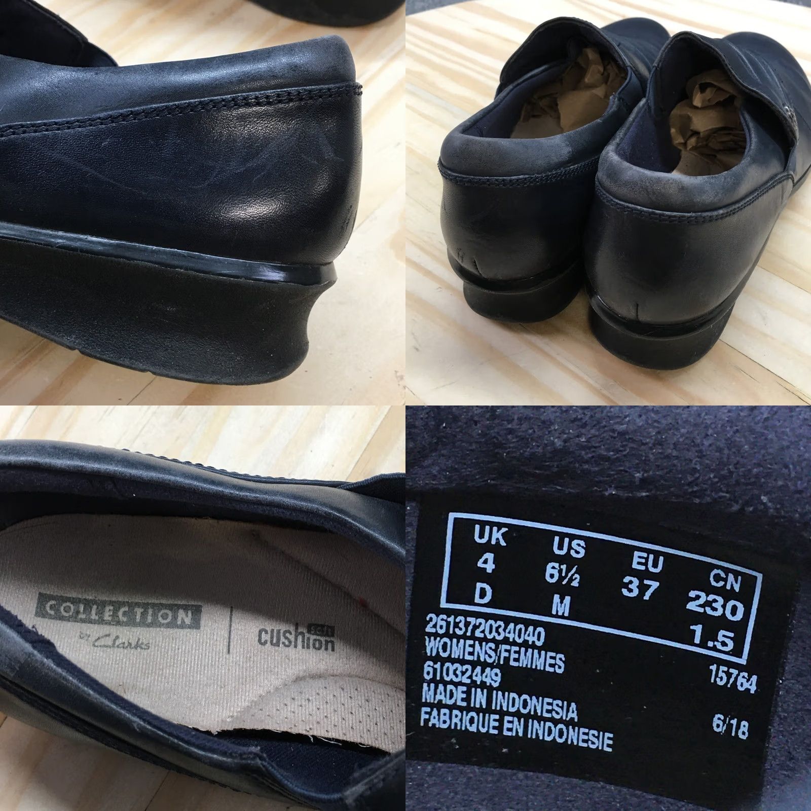 Clarks Clarks Women Loafer Casual Leather Low Top Blue 6.5 M Hope Roxanne Shoes Size M / US 6-8 / IT 42-44 - 10 Thumbnail
