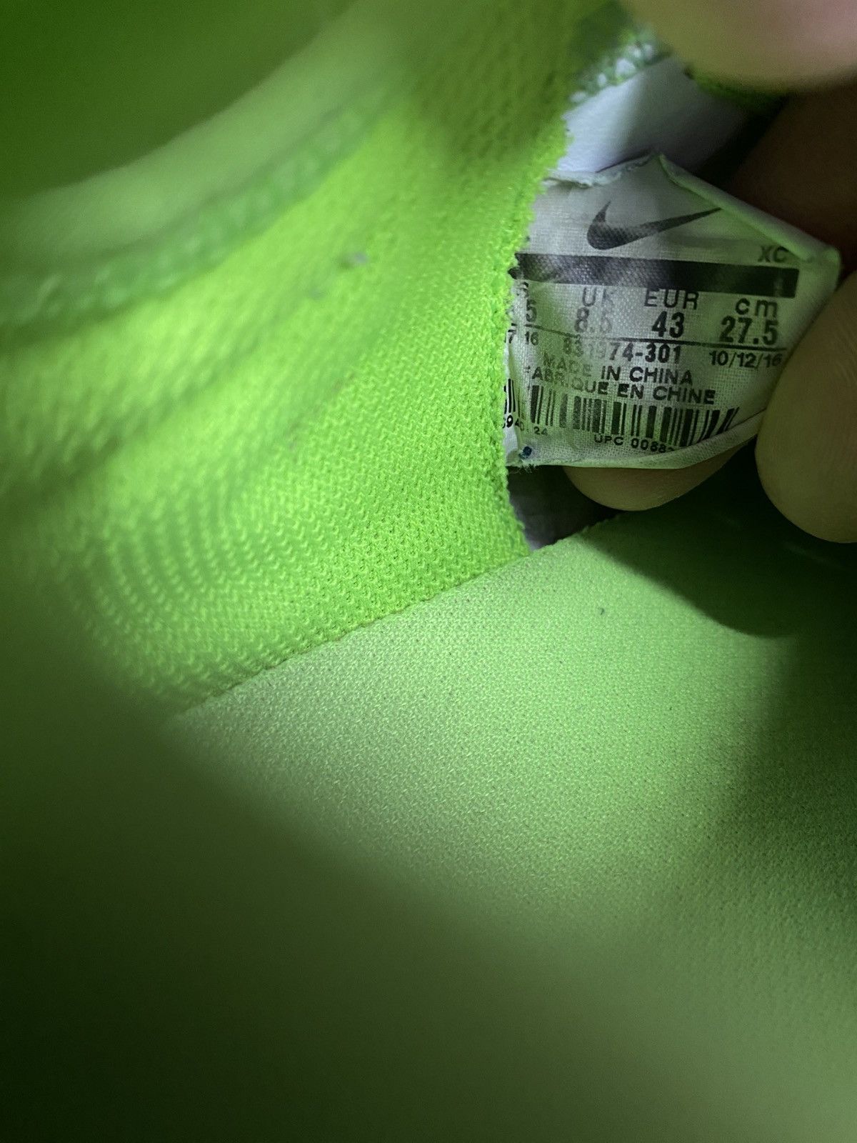 Nike Nike MercurialX Finale II IC Green Soccer Cleats Size US 9.5 / EU 42-43 - 8 Thumbnail