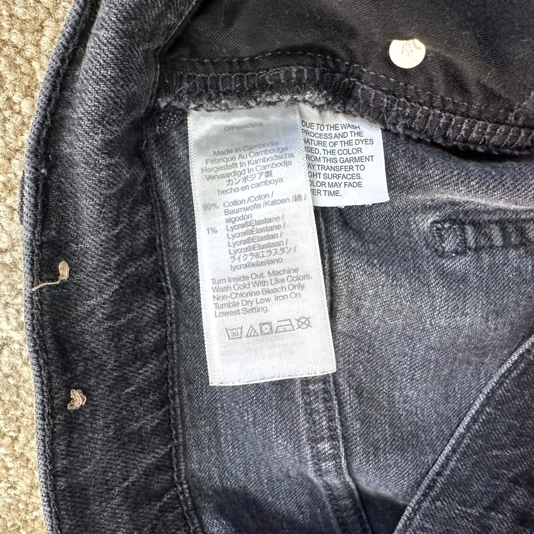 Madewell Madewell Jeans Womens 33 Wide-Leg Black Denim 90s Preppy High Rise Inseam 29 Inseam 29 Size 24" / US 00 / IT 34 - 6 Thumbnail