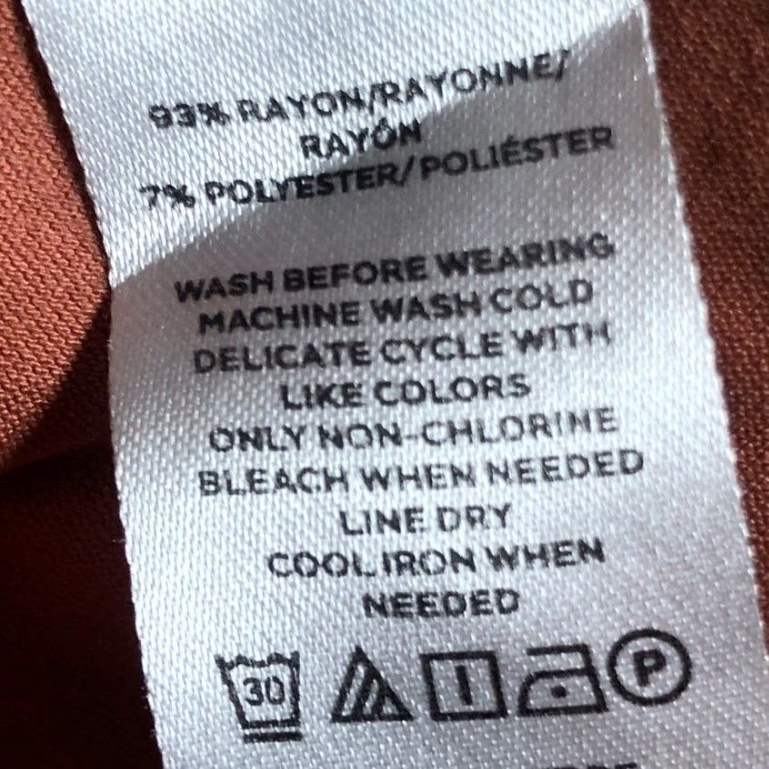 Loft Loft Shorts Rust Orange Pull On Drawstring Pockets Rayon Stretch Large Women Casual Shorts Size 25" / US 0 / IT 36 - 5 Thumbnail